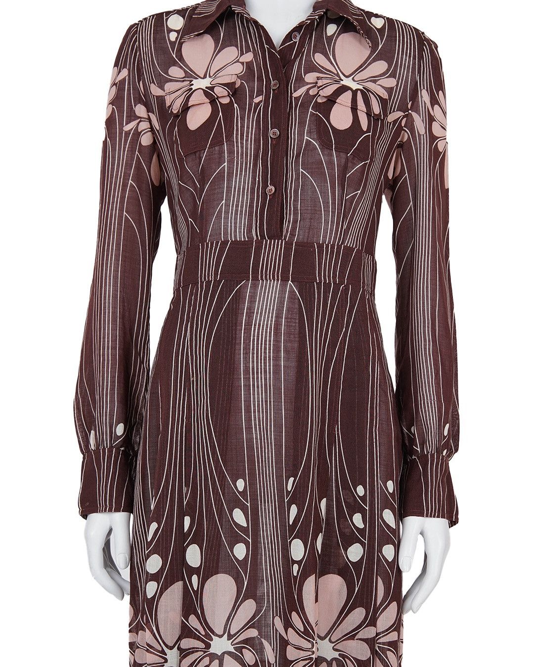Miu Miu Miu Miu F/W2001 Art Nouveau Pattern Dress Size M / US 6-8 / IT 42-44 - 4 Thumbnail