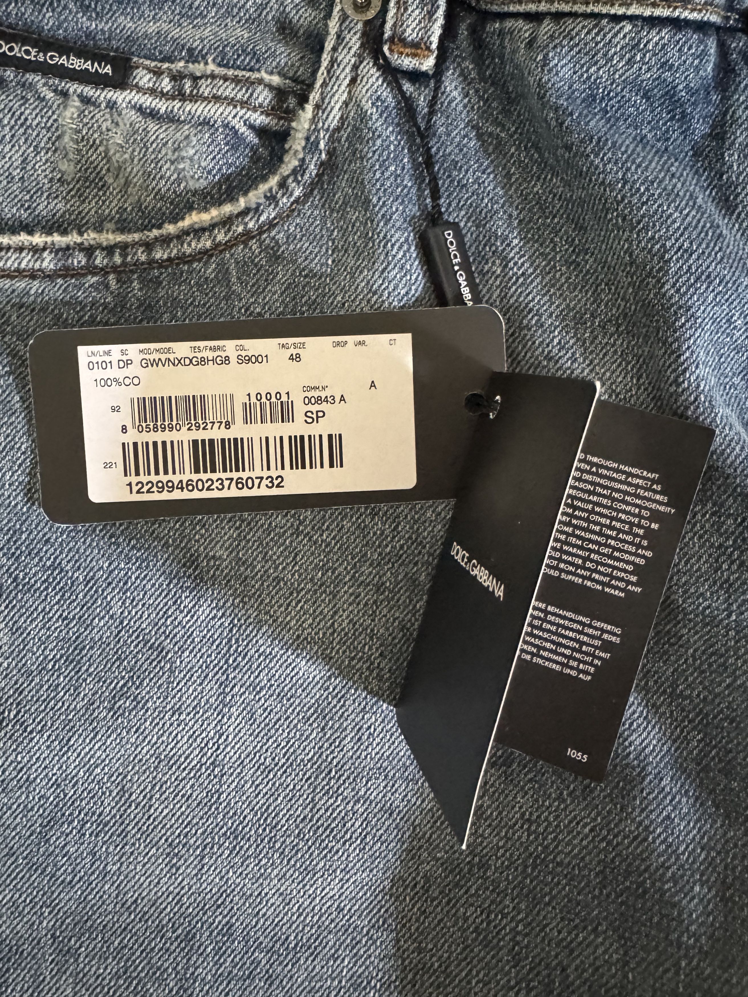 Dolce & Gabbana Dolce & Gabbana Jeans NWT Size EU 48 (US 32) – $895 Retail Size US 32 / EU 48 - 6 Thumbnail
