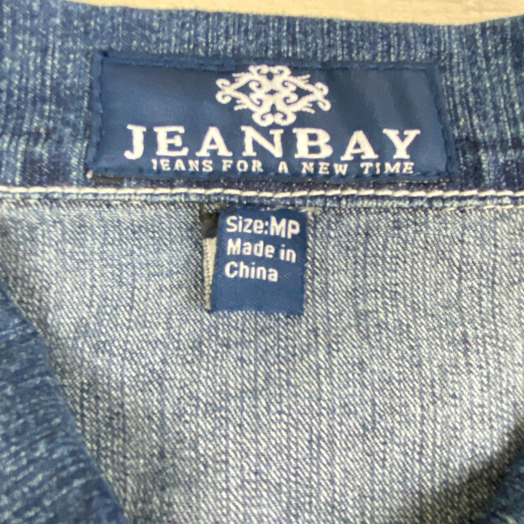 Vintage Jeanbay Womens Denim Jacket Medium Blue Petite Embellished Jean Medium Size M / US 6-8 / IT 42-44 - 3 Thumbnail