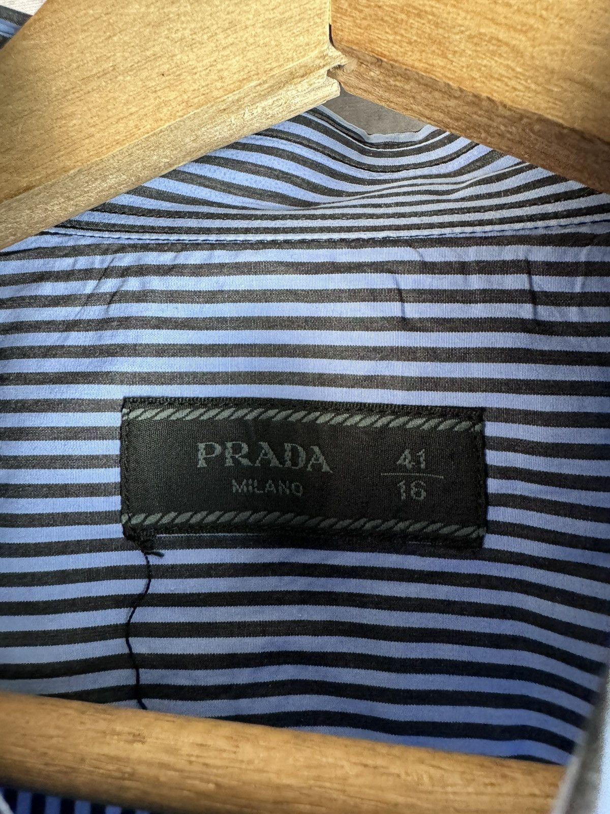Prada Prada Stiped Formal Oxford Shirt Size US M / EU 48-50 / 2 - 3 Thumbnail