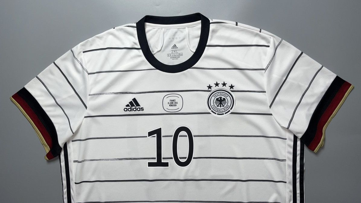 Adidas GERMANY ADIDAS 2020 EURO FOOTBALL HOME JERSEY #10 GNABRY Size US XXL / EU 58 / 5 - 3 Thumbnail
