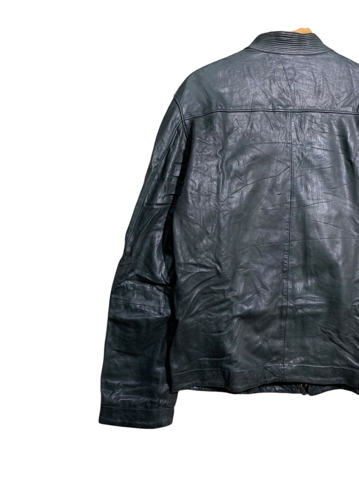 Emporio Armani 🔥RARE EMPORIO ARMANI SHEEPSKIN LEATHER BIKER JACKETS Size US M / EU 48-50 / 2 - 6 Thumbnail