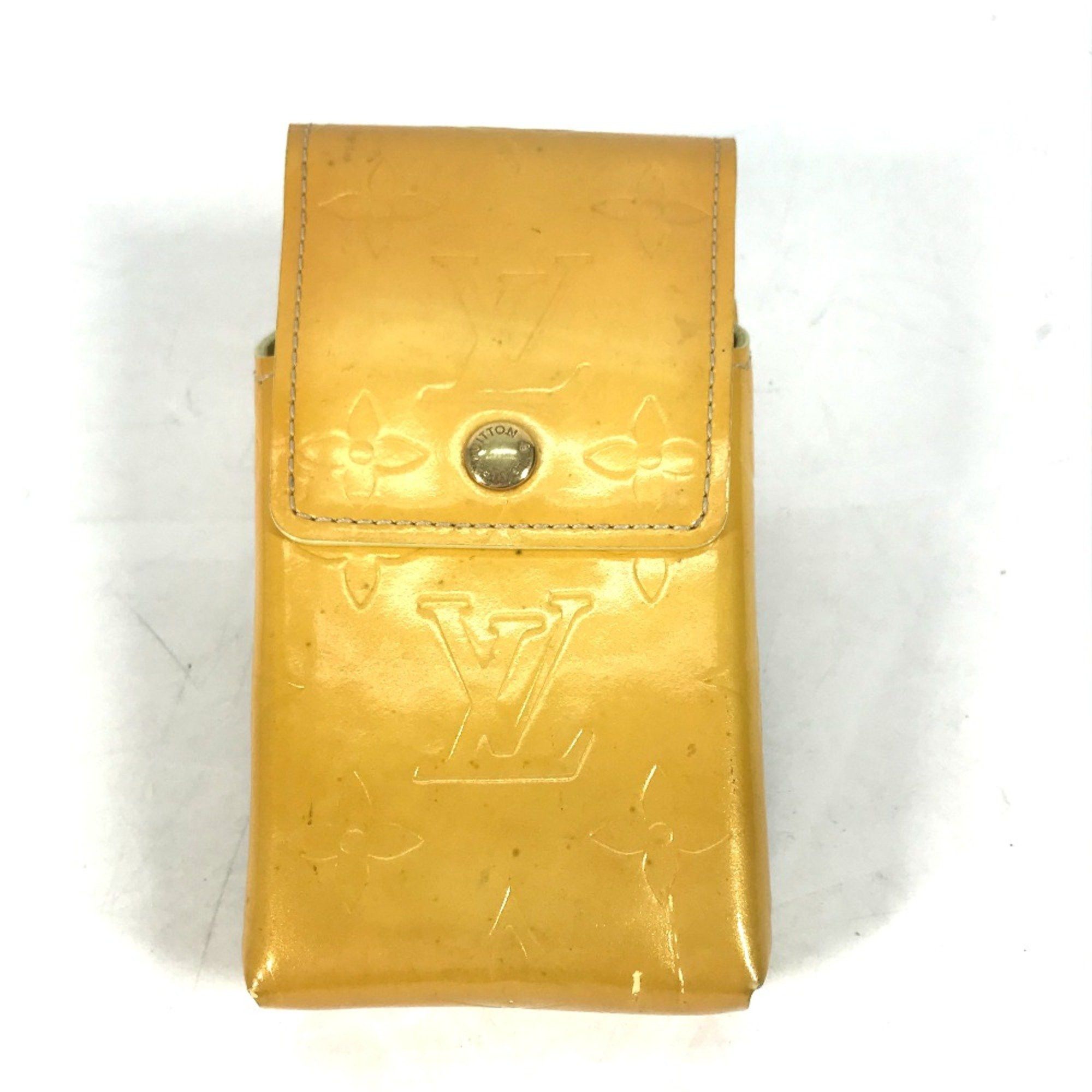 Louis Vuitton Louis Vuitton M91048 MonogramVernis Cigarette case pouch with strap Cigarette case Beige Size ONE SIZE - 1 Thumbnail