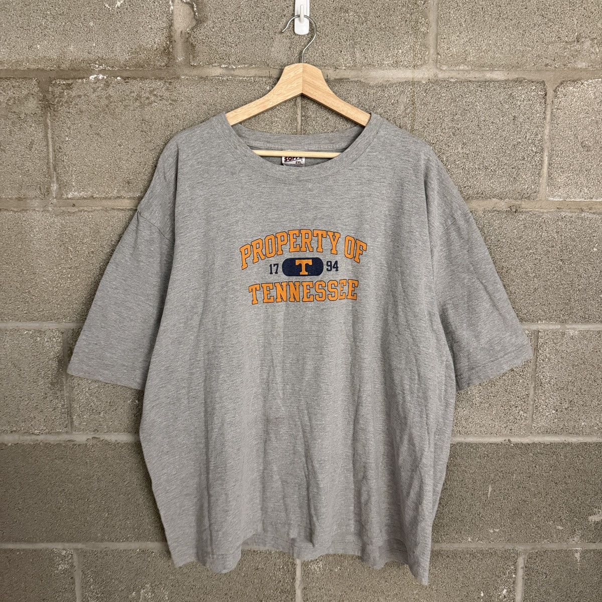 Soffe Vintage Soffe Property Of Tennessee Grey Tee Mens 2XL Size US L / EU 52-54 / 3 - 1 Thumbnail