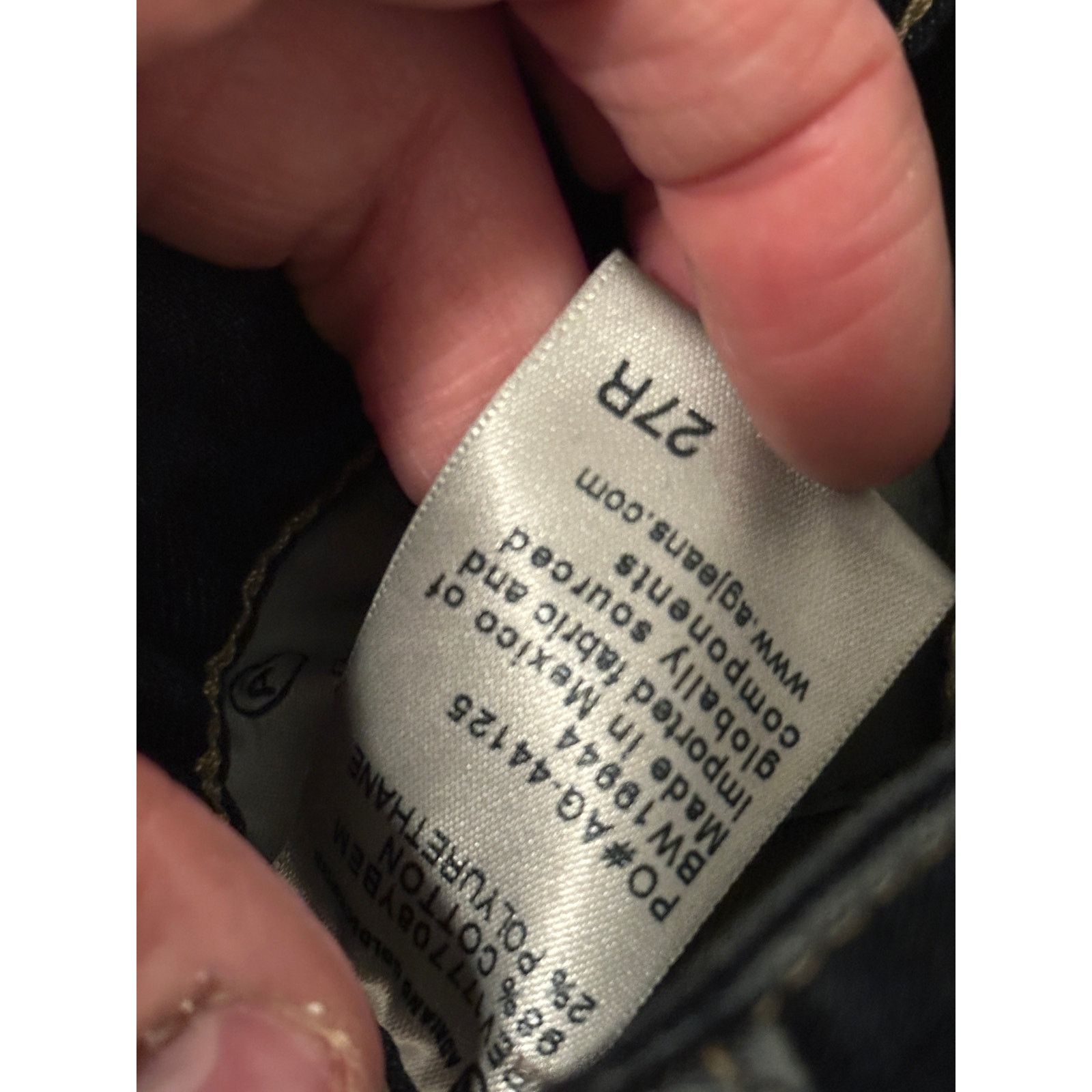 AG Adriano Goldschmied AG Women's 27R Blue Farrah High Rise Skinny Ankle Jeans Size 27" / US 4 / IT 40 - 12 Thumbnail