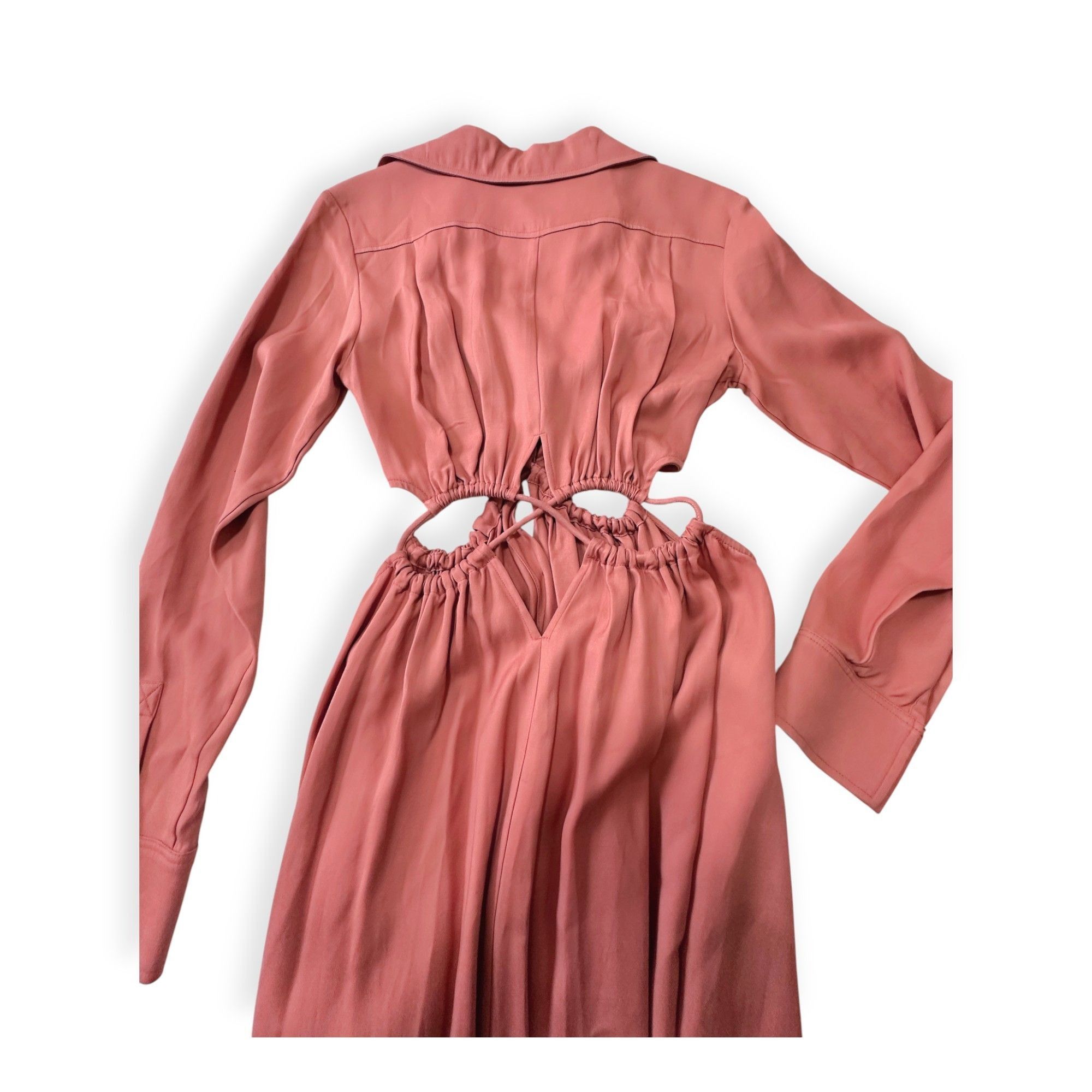 Cult Gaia Cult Gaia Lou button down, cut out dress, Color: Jaipur, Si Size S / US 4 / IT 40 - 8 Thumbnail