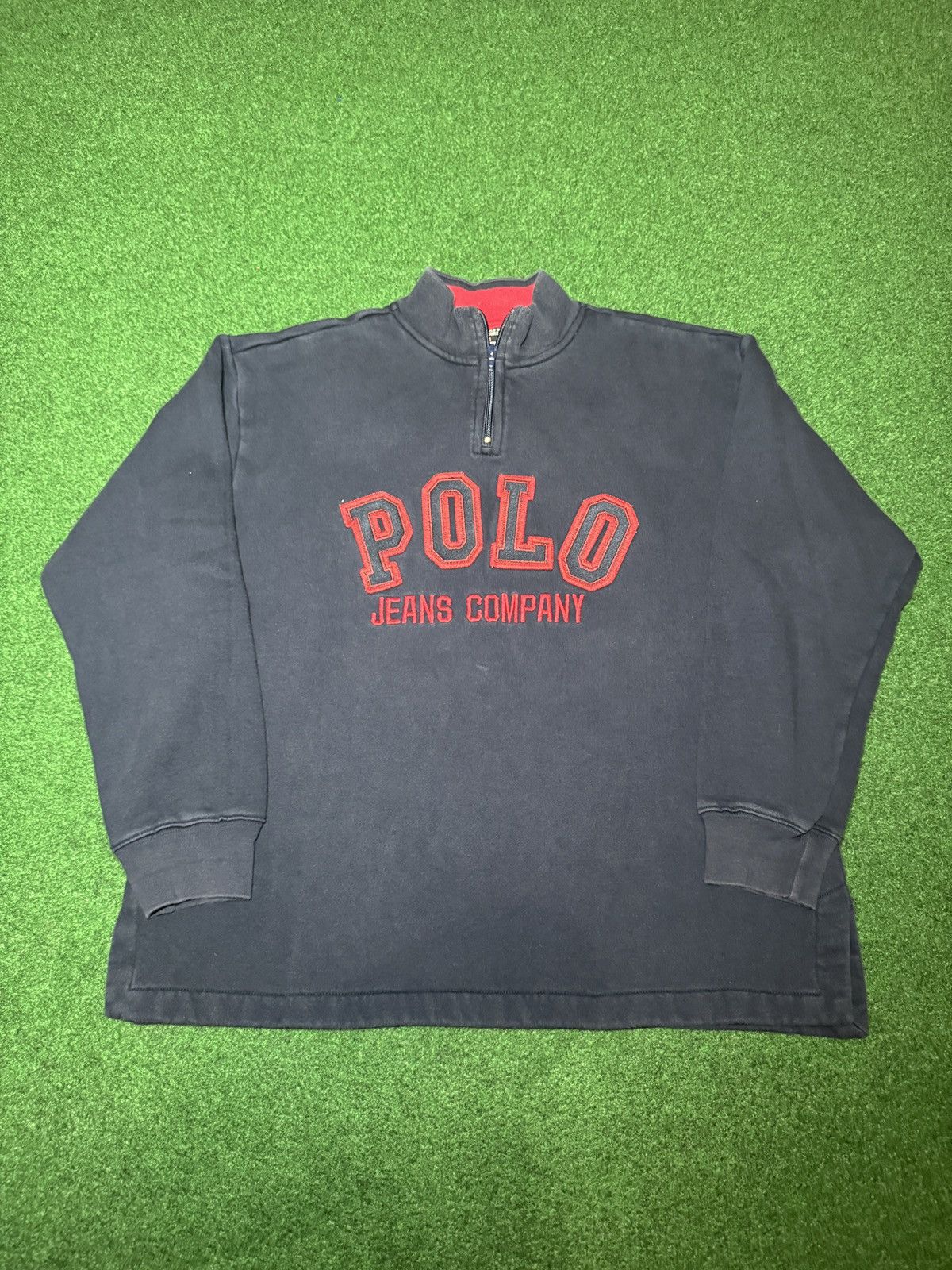 Polo Ralph Lauren Polo Jeans Ralph Lauren 1/4 Zip Pullover 23x26 Sweatshirt Size US M / EU 48-50 / 2 - 1 Thumbnail