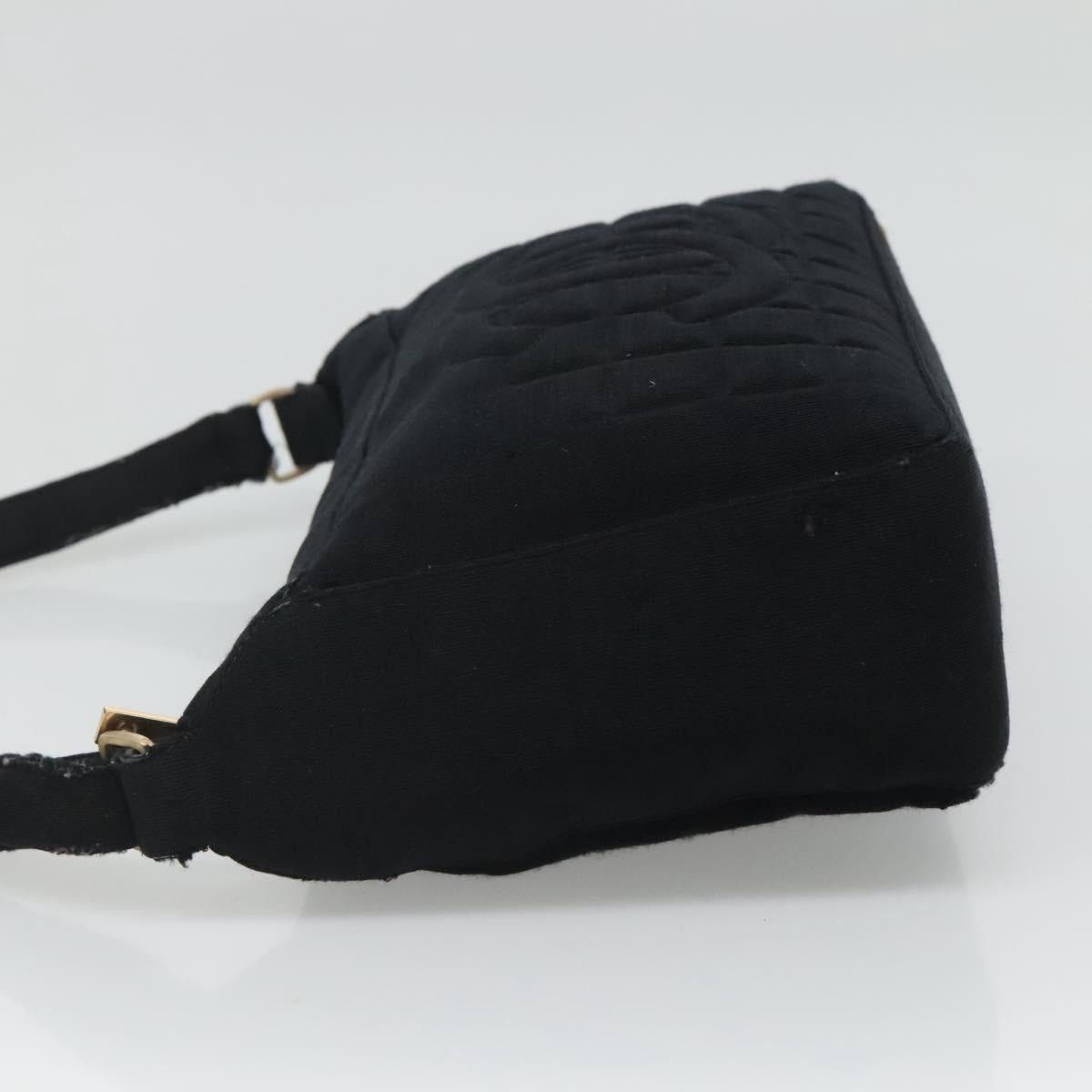 Chanel CHANEL Choco Bar Line Shoulder Bag Canvas Black CC Size ONE SIZE - 4 Thumbnail