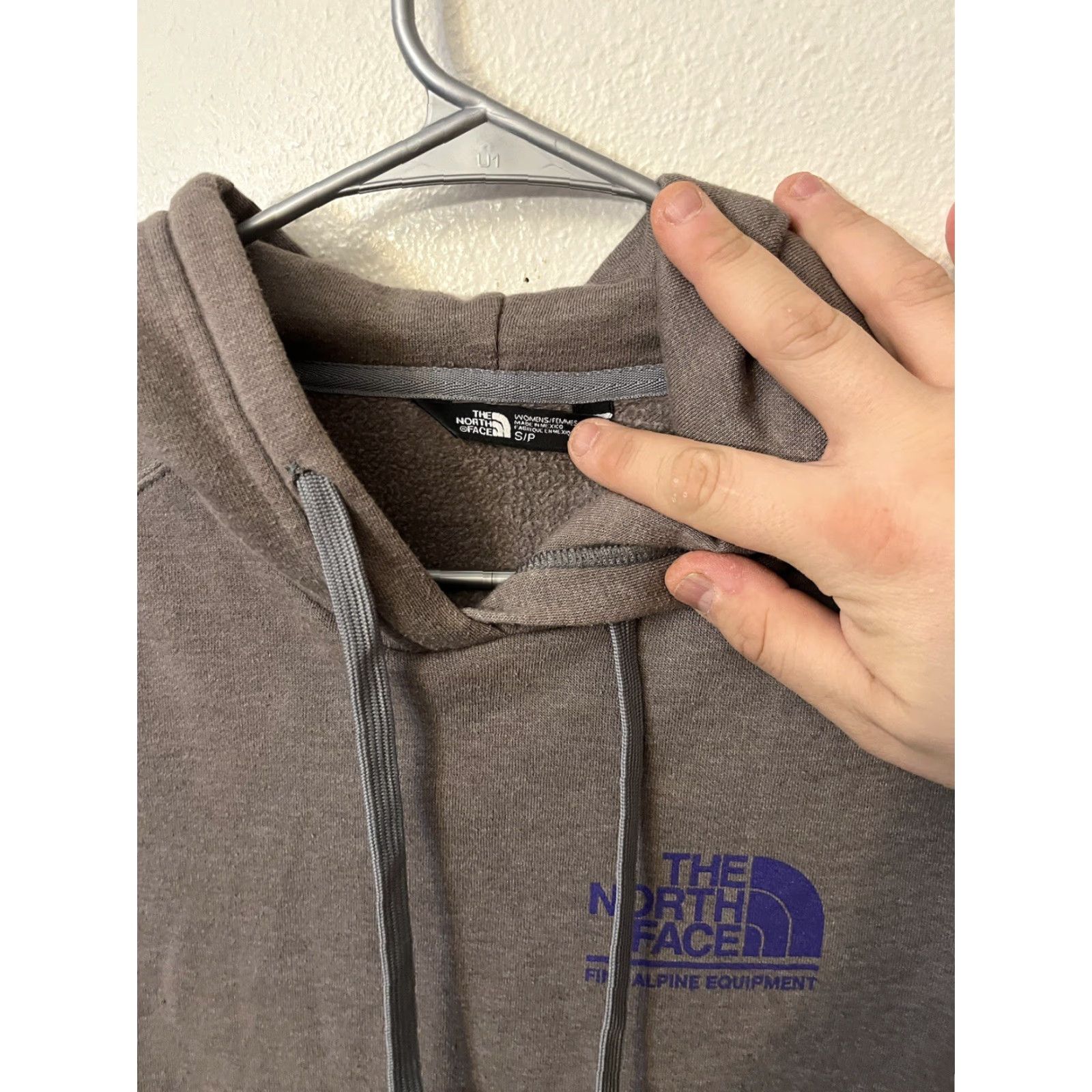 The North Face The North Face Gray Women's Hoodie Logo Big Size Small Size S / US 4 / IT 40 - 3 Thumbnail