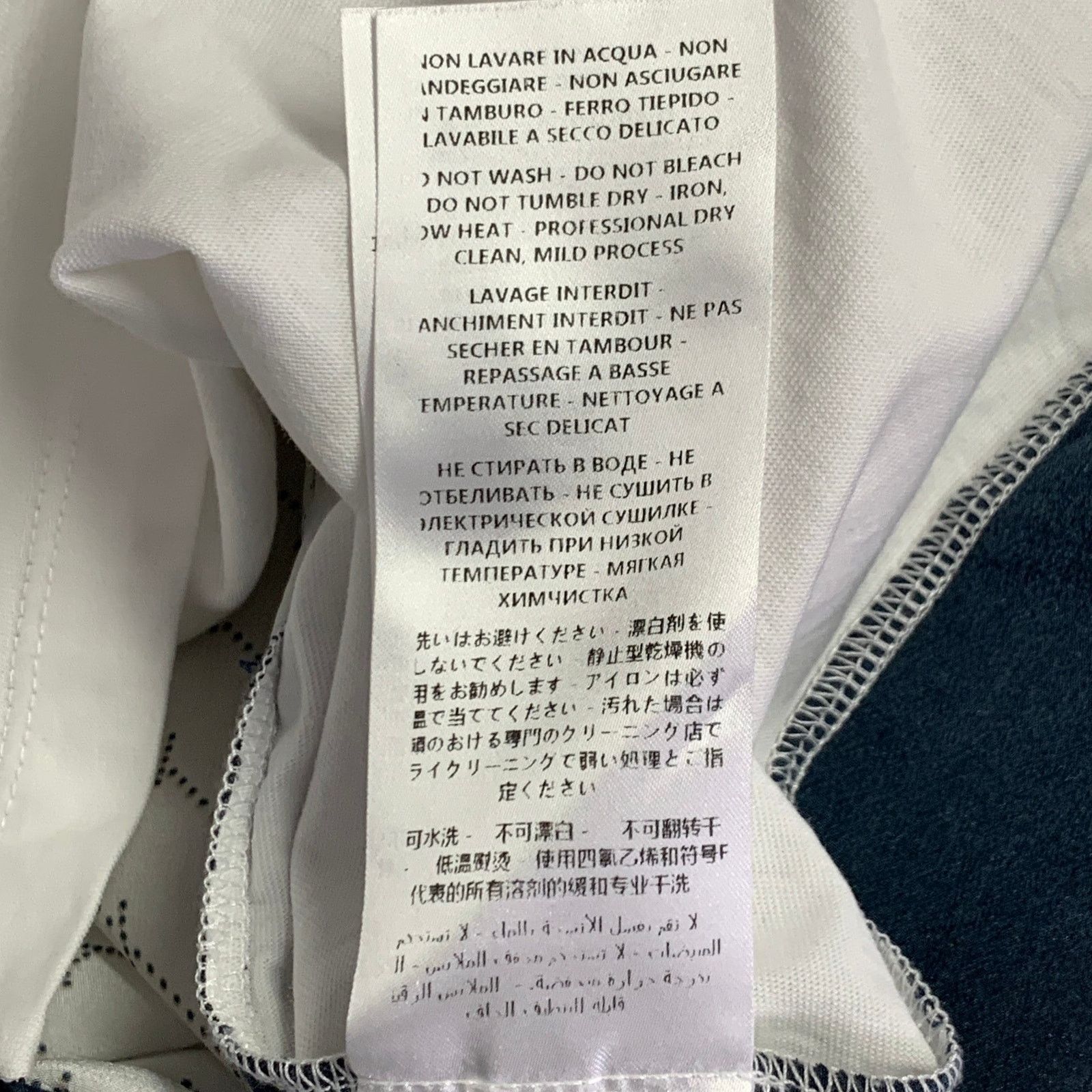 Stella McCartney STELLA McCARTNEY L White Burgundy Navy Cotton Logo Pullover Size L / US 10 / IT 46 - 9 Thumbnail