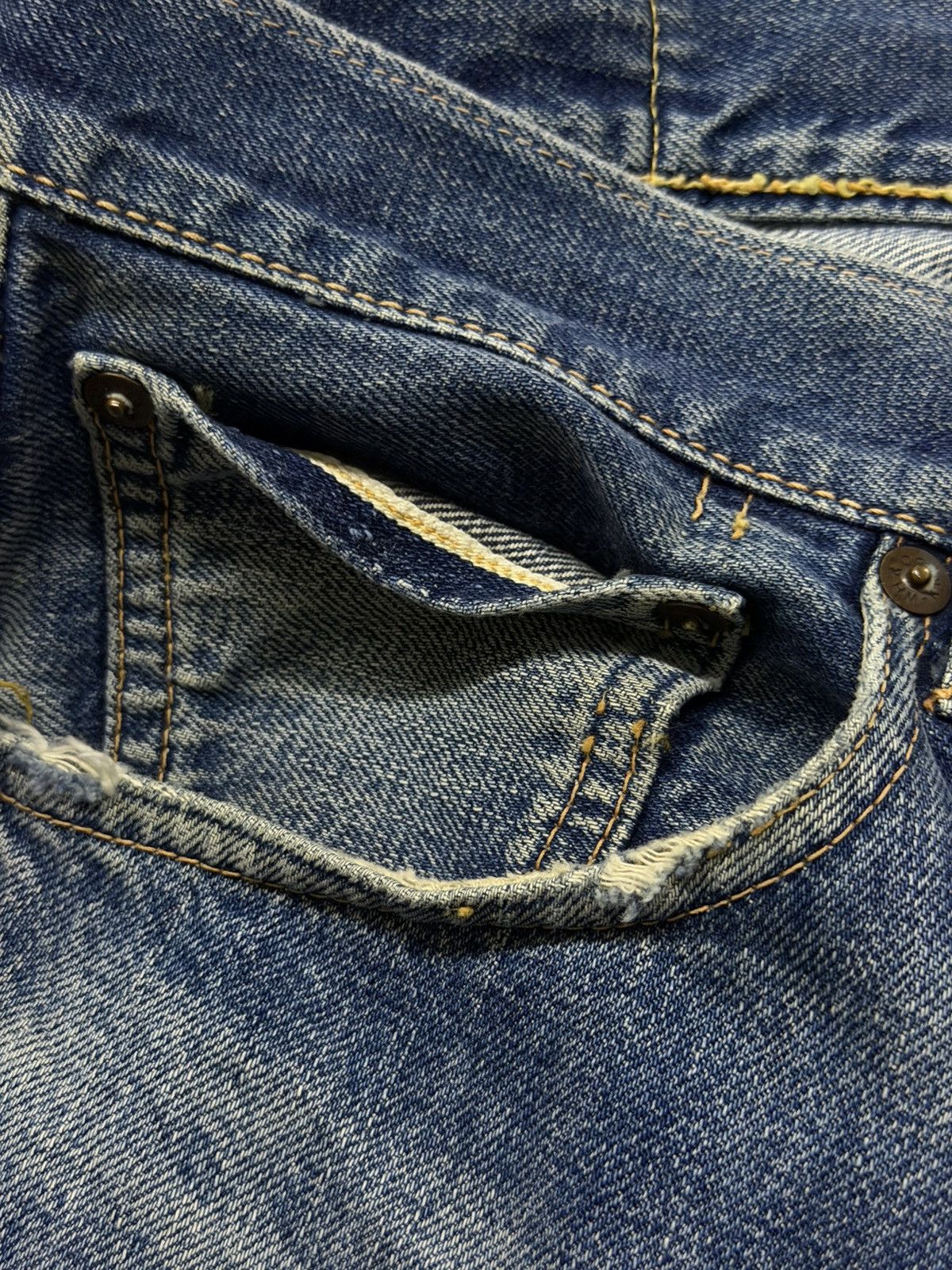 Warehouse & Co. Vintage Warehouse & Co Genus” Japan Selvedge Denim Jeans W34 Size US 34 / EU 50 - 10 Thumbnail