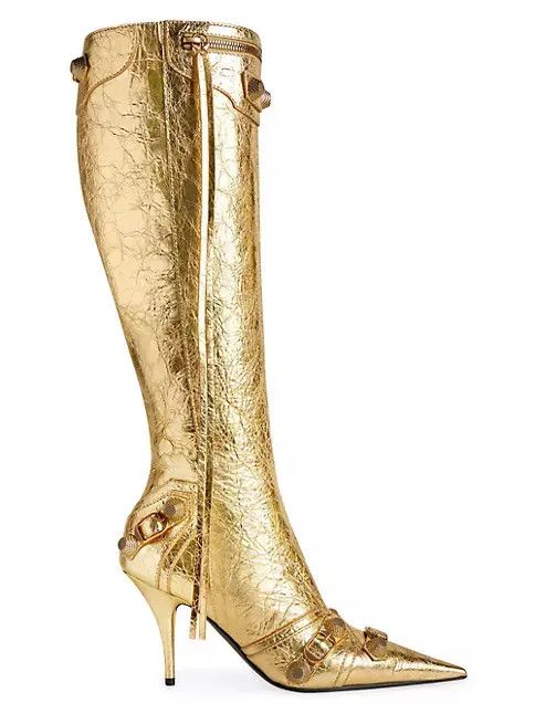 o1w1db10625 Cagole 90mm Boots Metallized in Gold