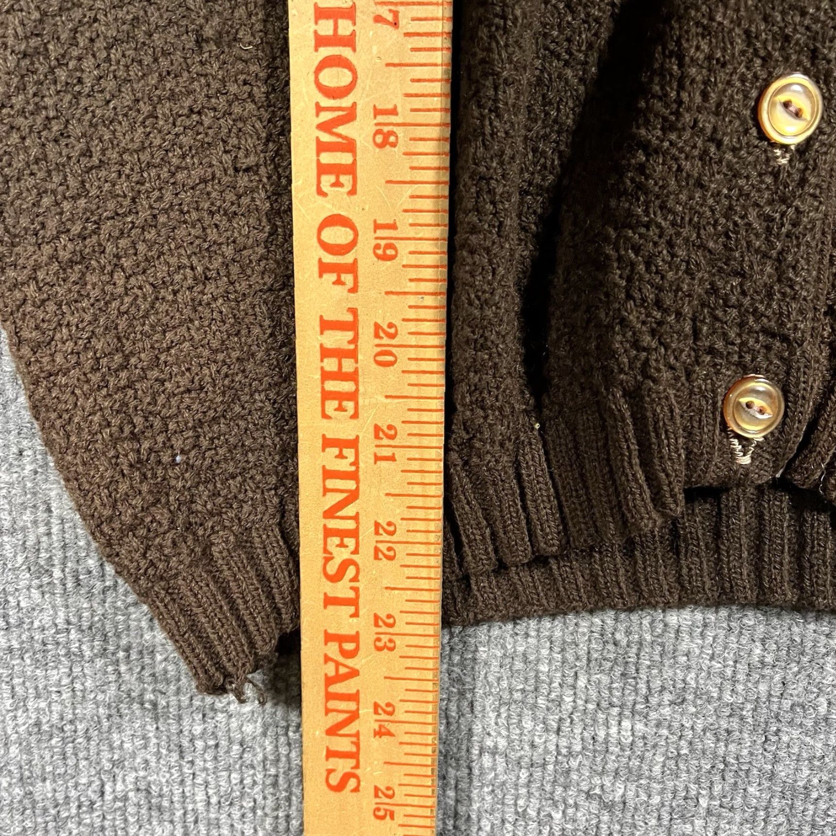 Vintage VINTAGE Glenbrooke Cardigan Sweater Medium Brown Button Down 60s 70s Classic Women Ladies Size M / US 6-8 / IT 42-44 - 6 Thumbnail