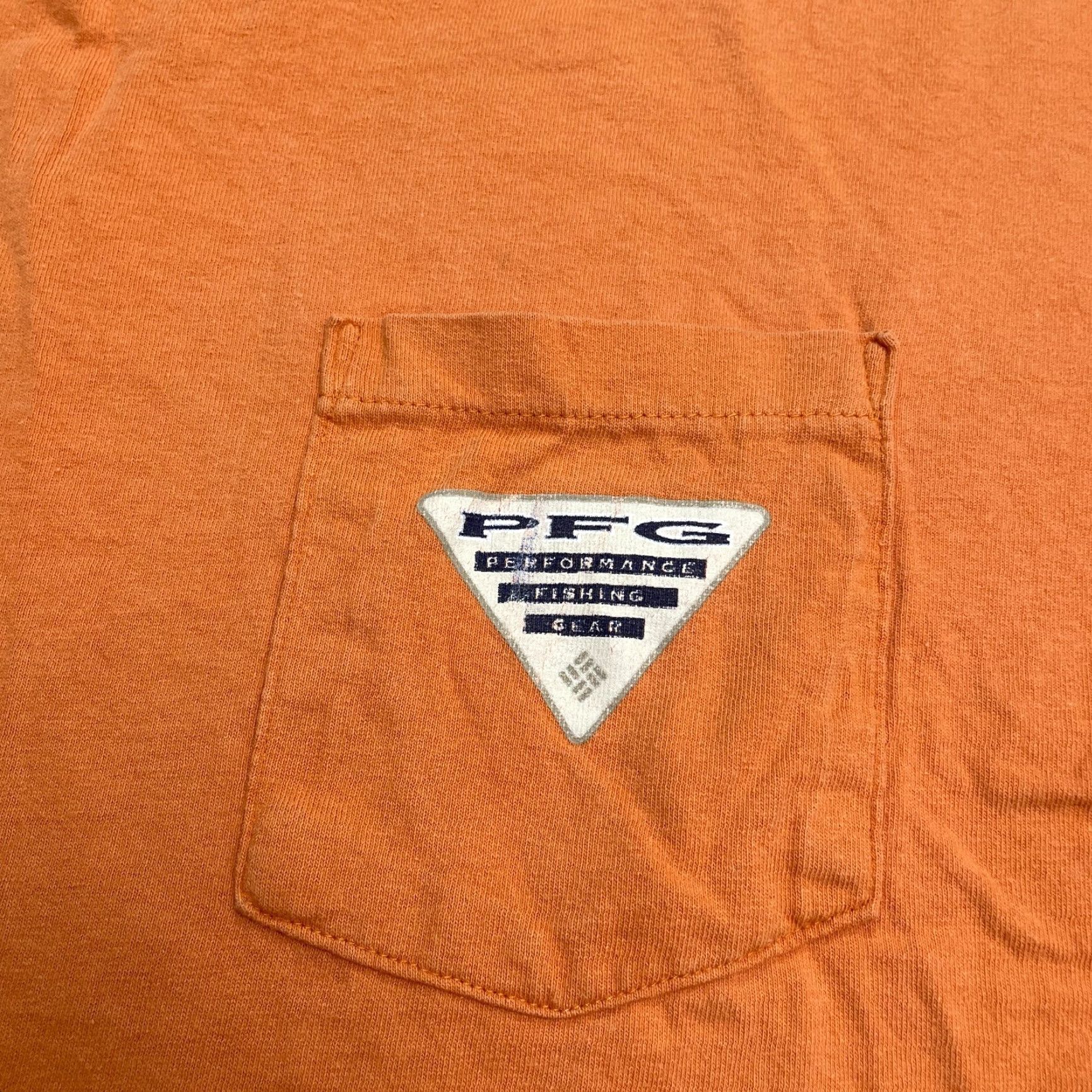 Vintage Columbia PFG T-Shirt Mens XL Orange Crew Neck Short Sleeve Pocket Tee Size US XL / EU 56 / 4 - 4 Thumbnail