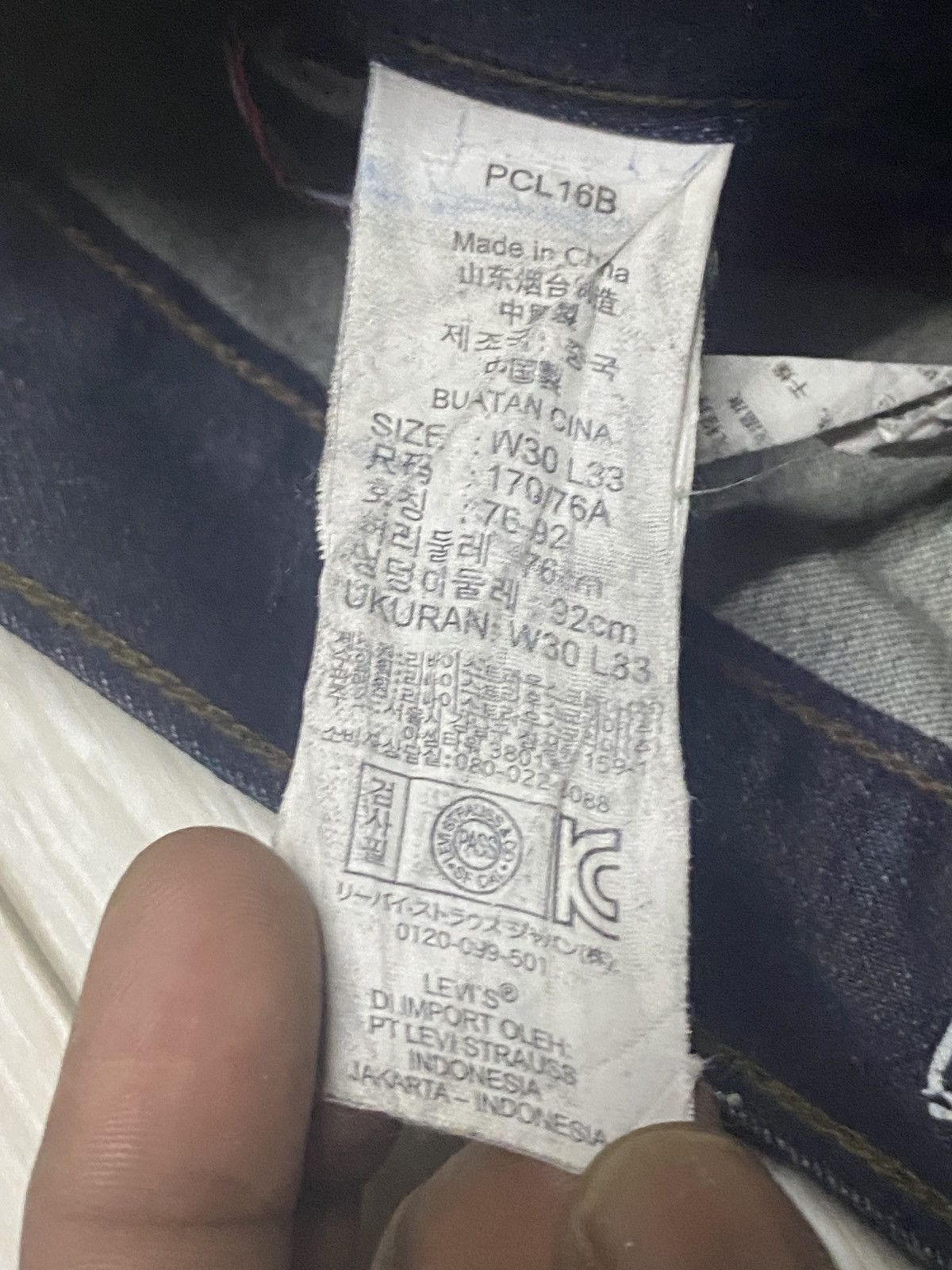 Levi's Levis Y2K Black Denim Distressed Slim Fit Jeans Size US 30 / EU 46 - 17 Thumbnail