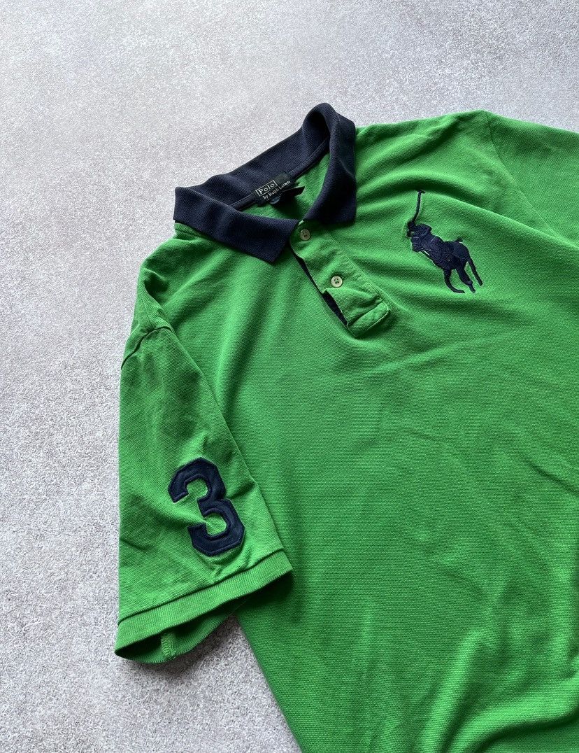 Polo Ralph Lauren Vintage Polo Ralph Lauren Green Chief Keef Style Shirt Y2K M Size US M / EU 48-50 / 2 - 2 Thumbnail