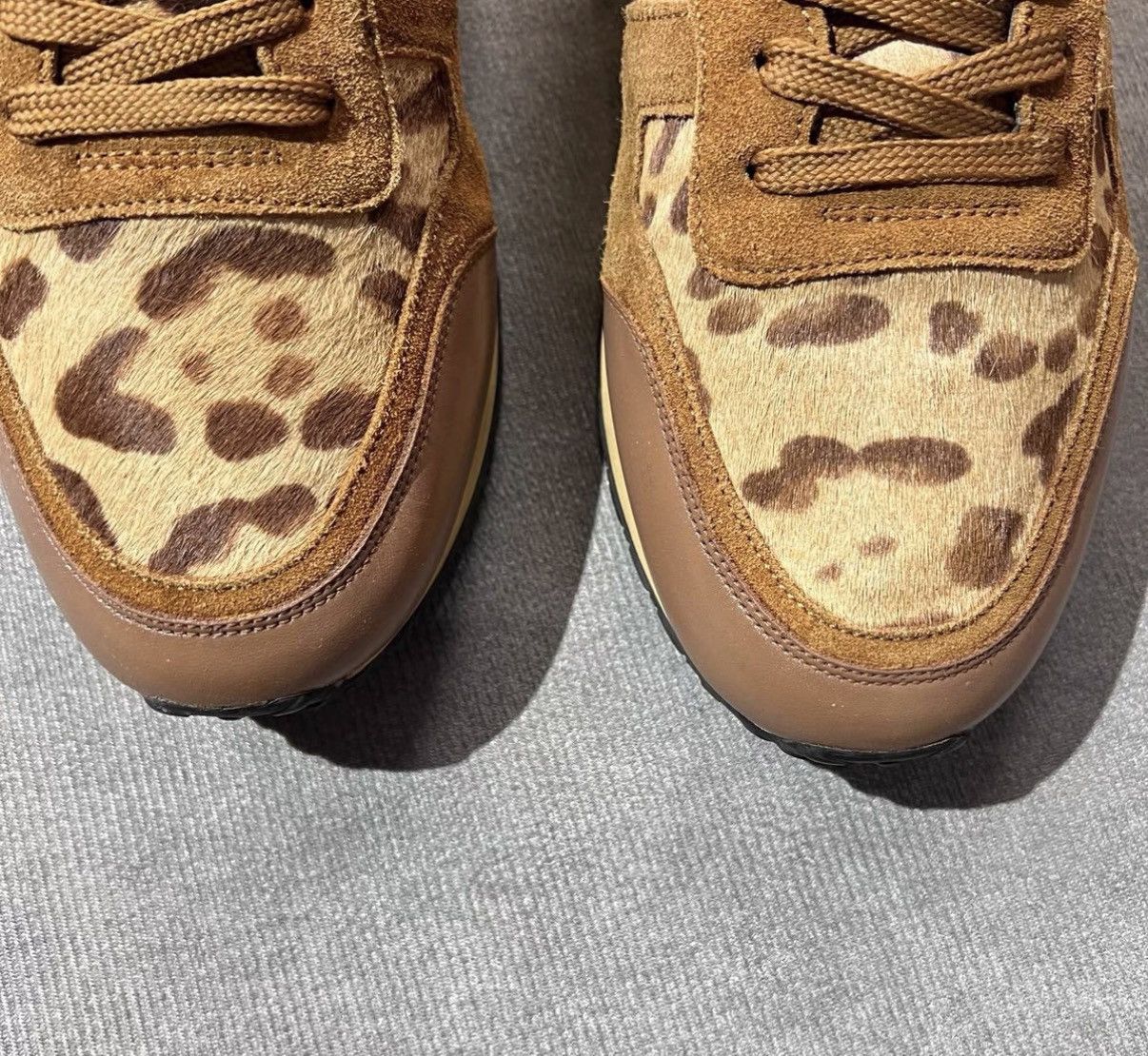 Valentino Valentino Rockrunner Leopard Print Pony Hair Sneakers Size US 10 / EU 43 - 3 Thumbnail