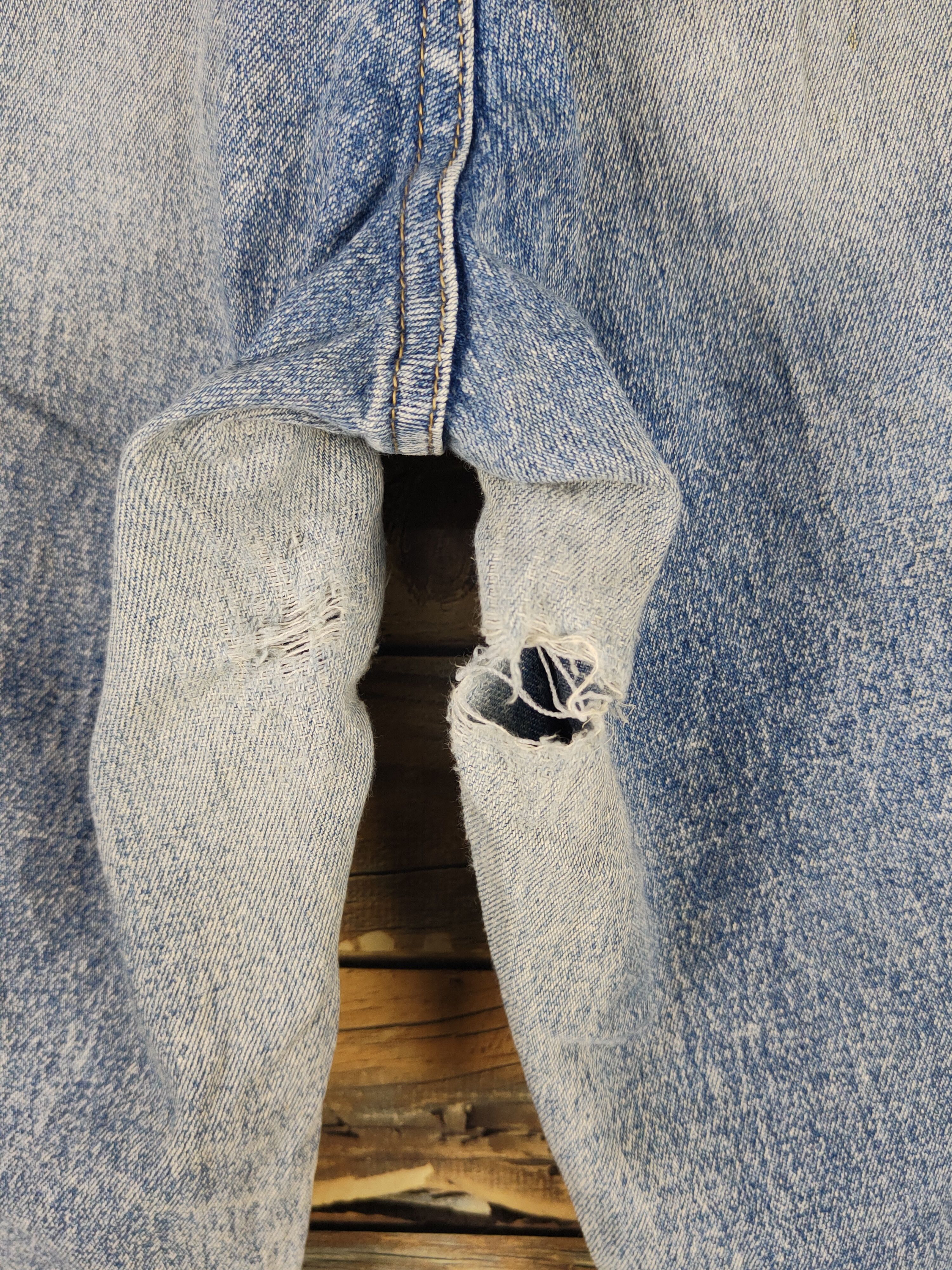 Japanese Brand Japanese Brand Blue Distressed Ripped Jeans #W1707 Size US 28 / EU 44 - 12 Thumbnail