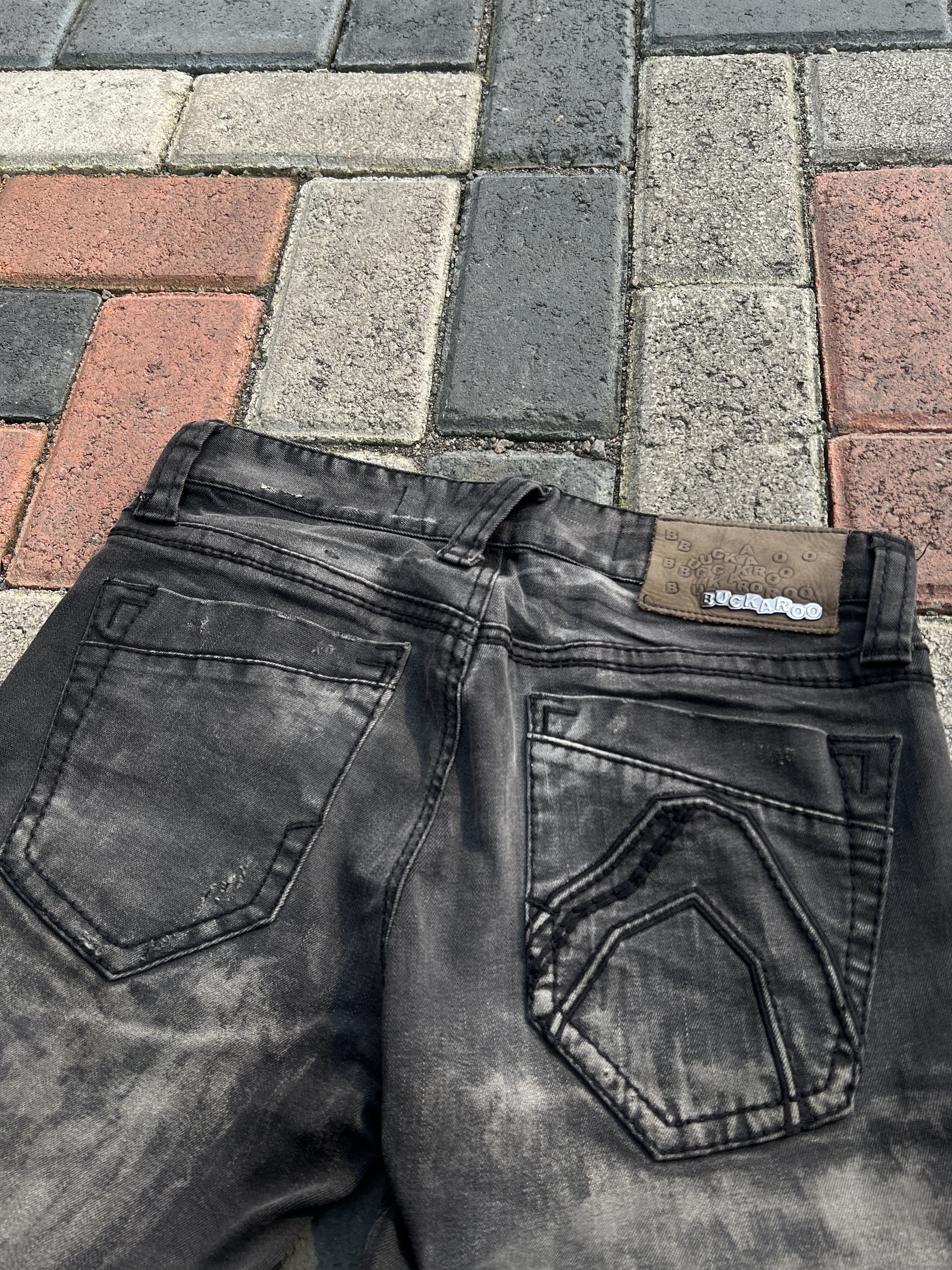 BUCKAROO 2000s Buckarok Japan Ripped Distressed Jeans y2k Lgb Ifsix Size US 29 - 3 Thumbnail