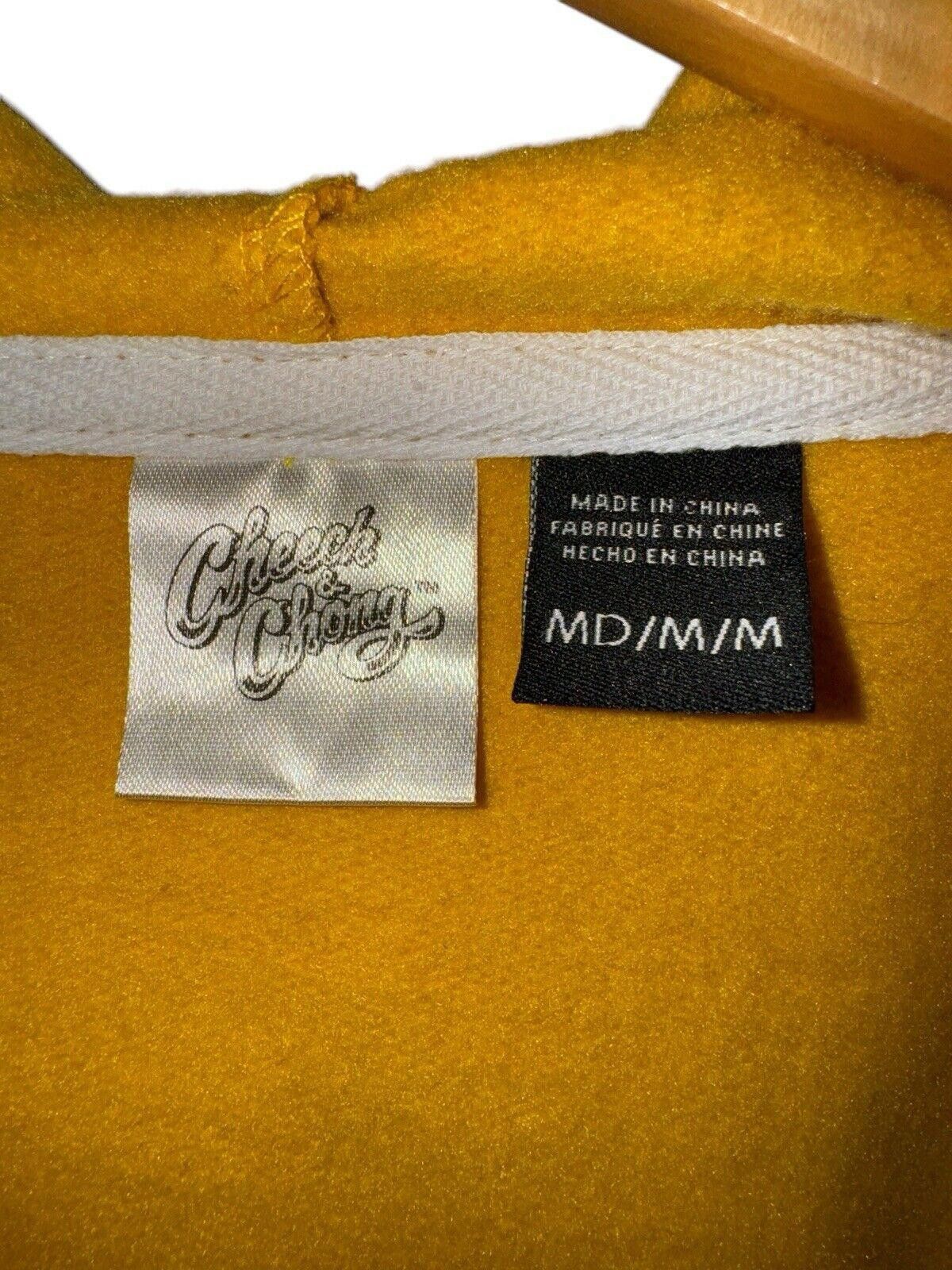 Designer Cheech & Chong Mustard Yellow Best Buds Graphic Hoodie Sz M Size US 32 / EU 48 - 5 Thumbnail