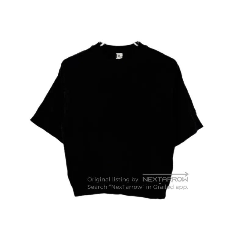 Hermes Hermes Black Full Logo Half Silk Knit Short Sleeve Size XS / US 0-2 / IT 36-38 - 1 Thumbnail