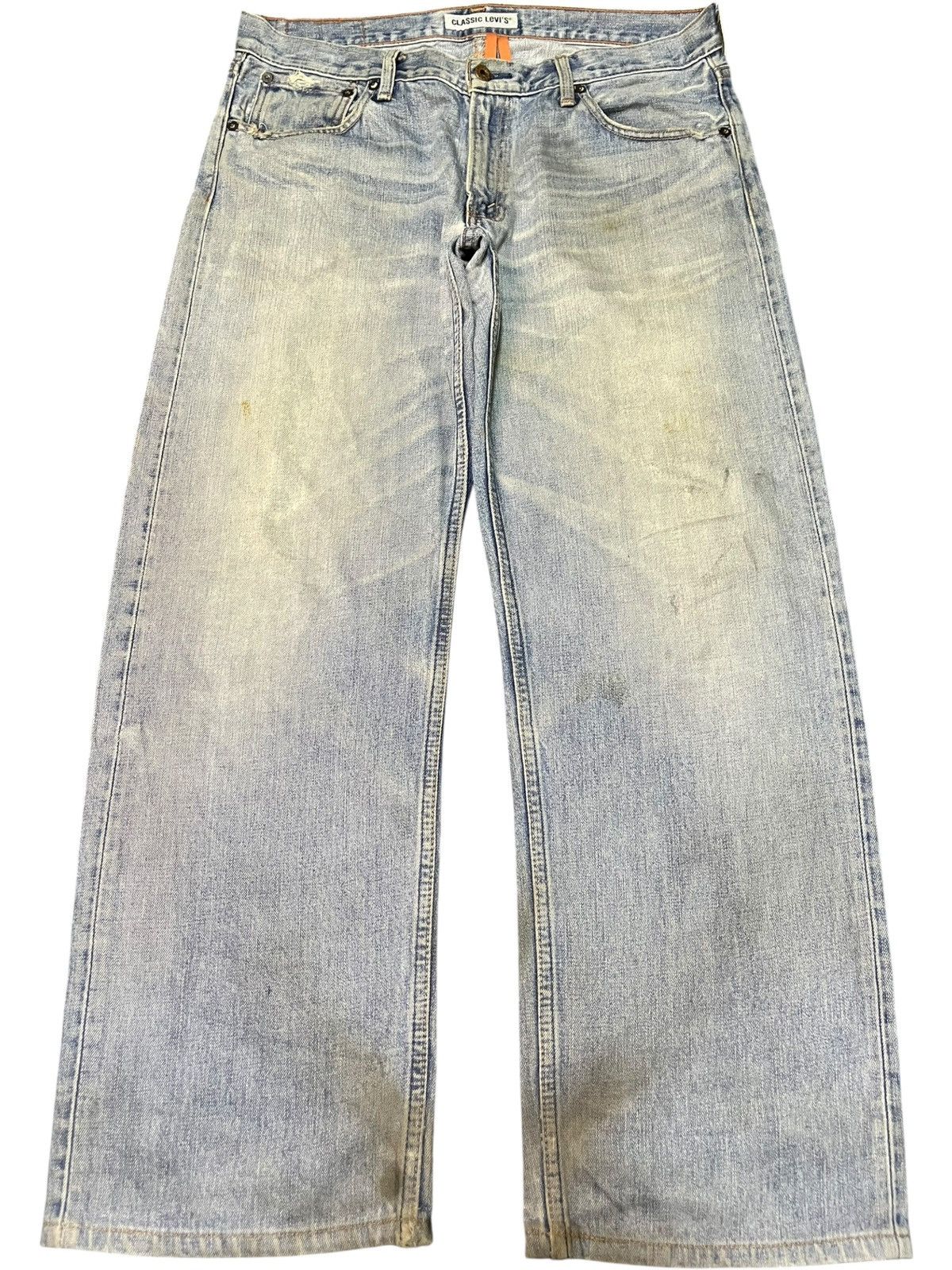 Levi's Vintage 90s Levis 503 Mud Wash Distress Baggy Jeans Size US 35 - 1 Thumbnail