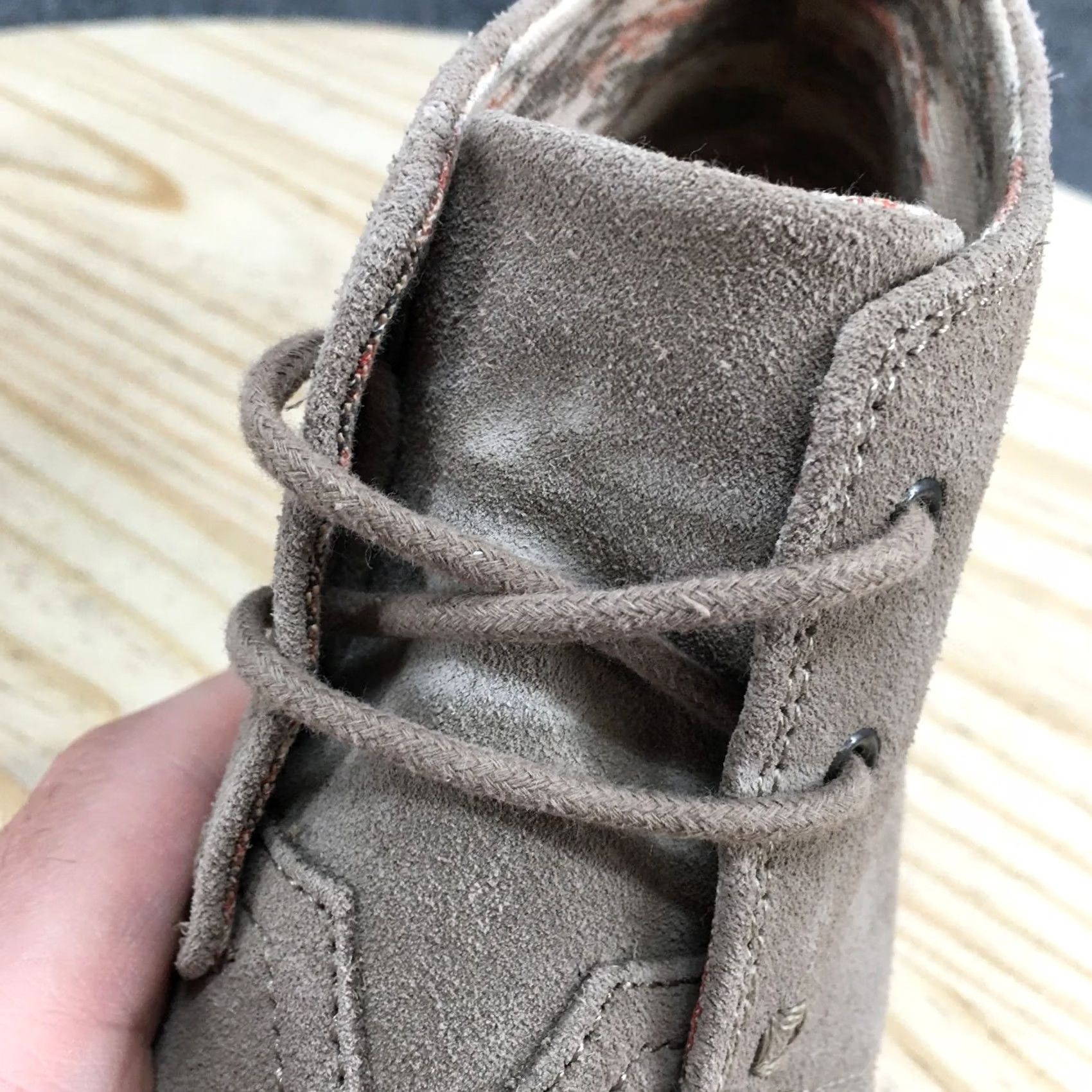 Toms TOMS Boots Women Ankle Bootie Gray Suede Lace Up Wedge Heels Casual Boot Size US 6 / IT 36 - 5 Thumbnail