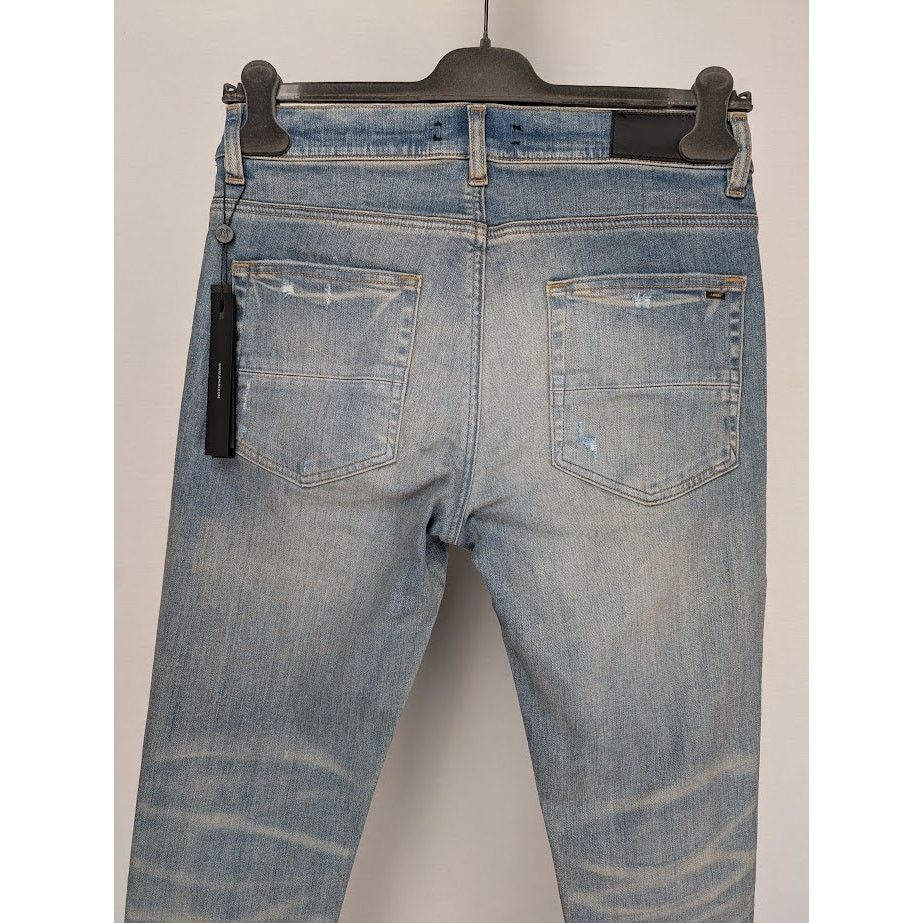 Amiri o1rshd1 Q:2 / Denim Repair Thrasher Jeans in Clay Indigo Size US 32 / EU 48 - 14 Thumbnail