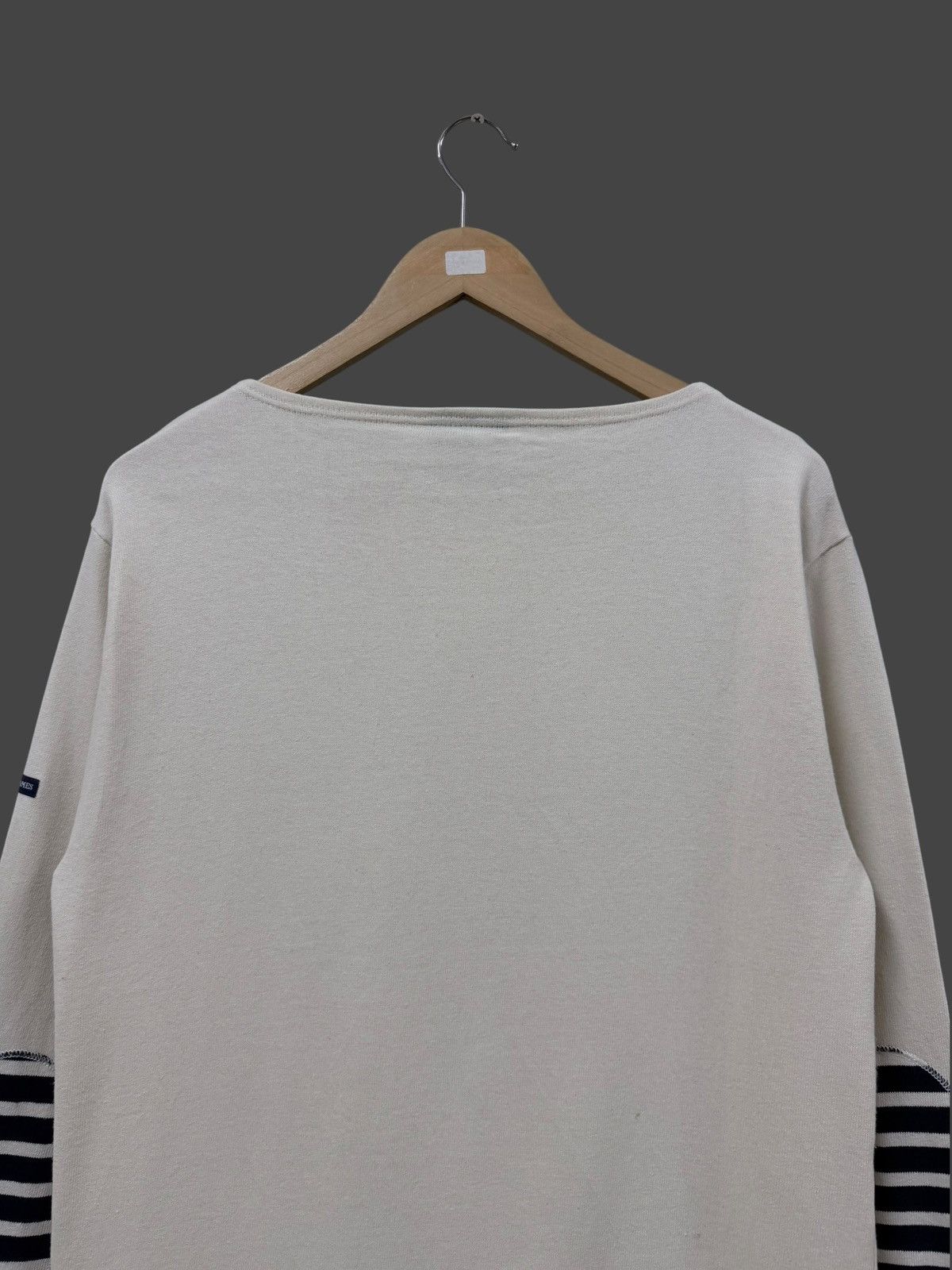 Saint James Saint James Beige Boat Neck Heavy Cotton Longsleeve Shirt Size US M / EU 48-50 / 2 - 8 Thumbnail