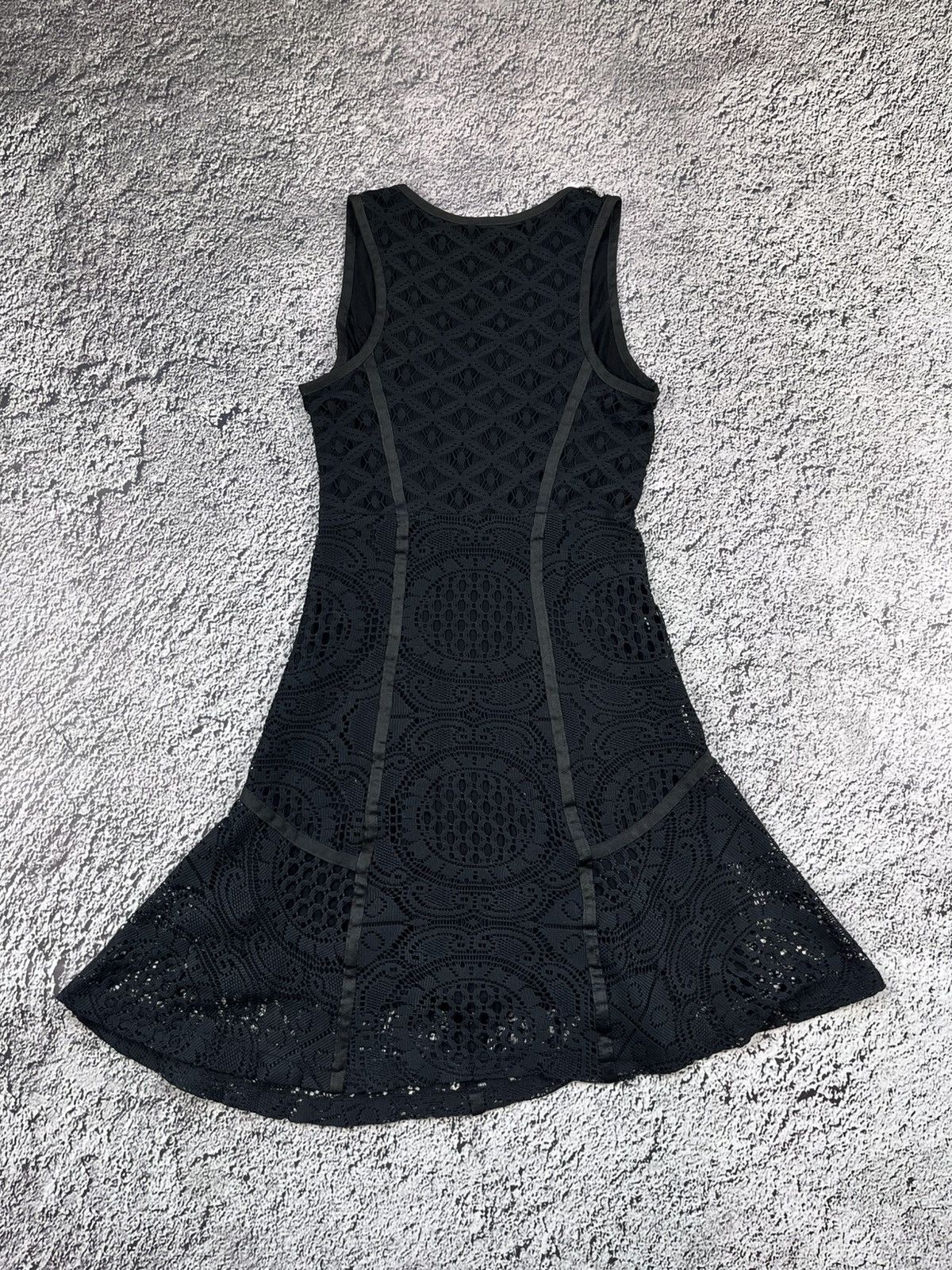 Desigual Vintage Desigual Black Geometric Lace Sleeveless Dress Size S / US 4 / IT 40 - 6 Thumbnail