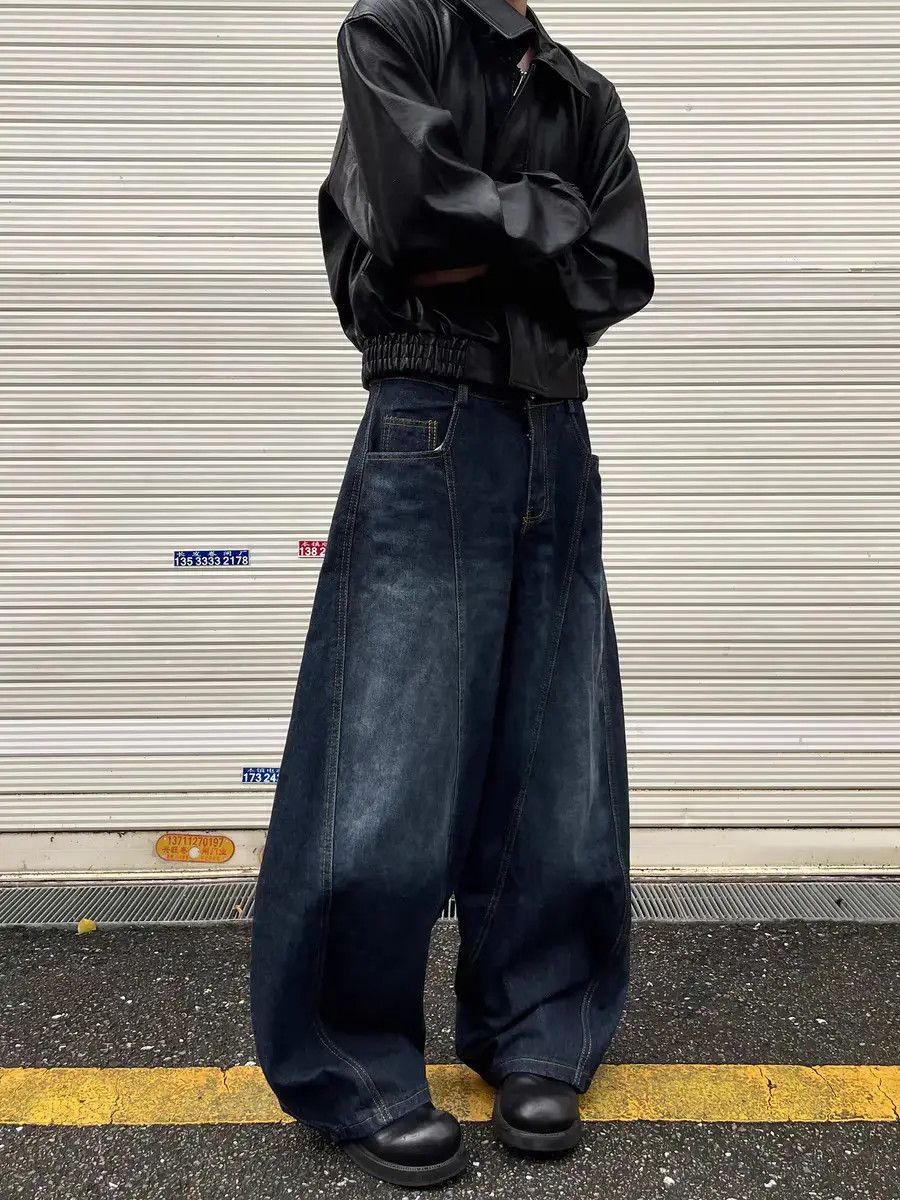 Japanese Brand Loose Hip Hop Wide Leg Pants Jeans Size US 34 / EU 50 - 6 Thumbnail
