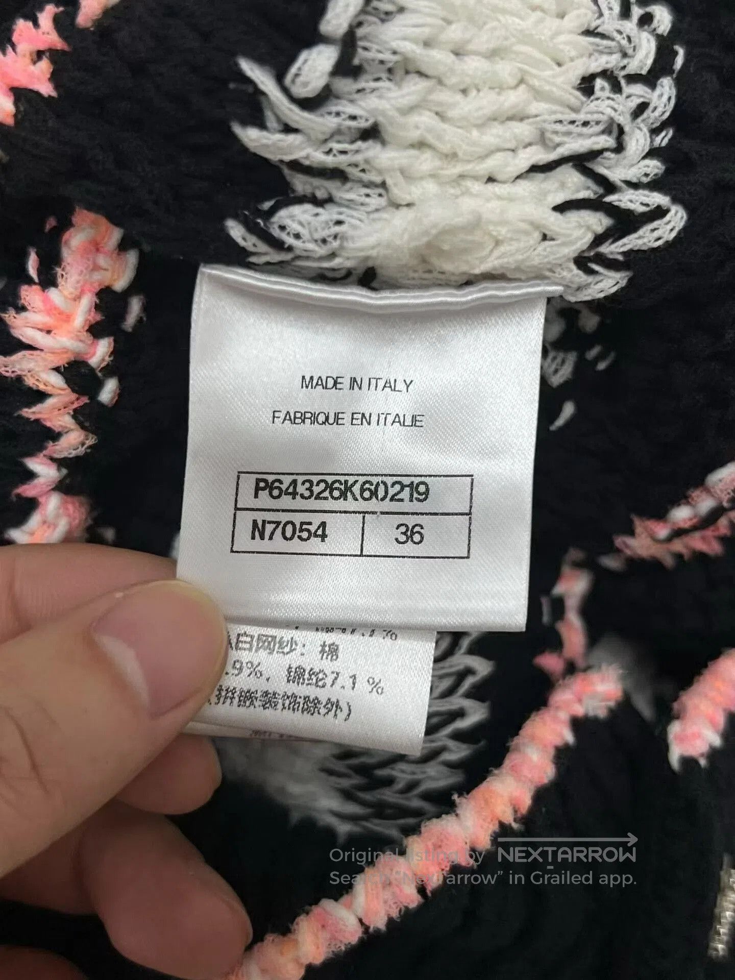 Chanel Chanel Color-Blocked Knit Cardigan Sweater. Size XS / US 0-2 / IT 36-38 - 9 Thumbnail