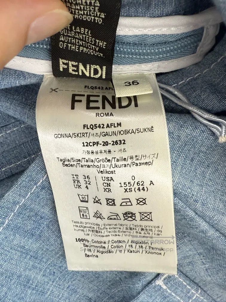 Fendi Fendi Denim skirt Size 42" / US 20 - 4 Thumbnail