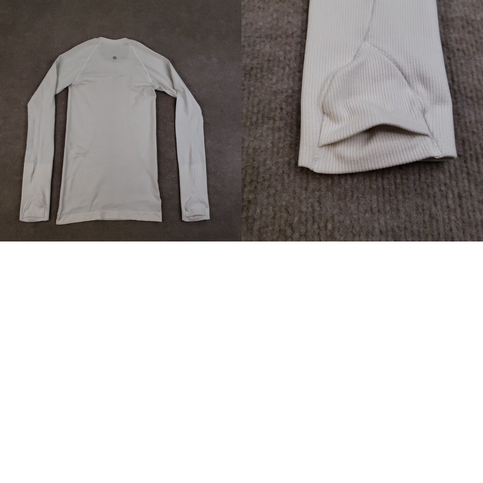 Lululemon Lululemon Shirt Womens XS White Vent Tech Long Sleeve Seamless Run Thumbholes Size S / US 4 / IT 40 - 8 Thumbnail