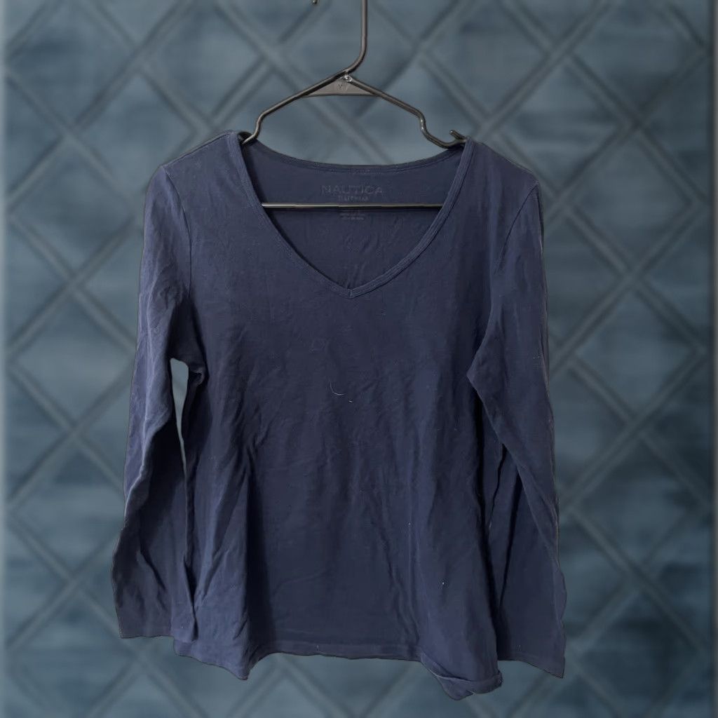 Nautica **Women Medium Nautica Navy Blue Fleece Solid Long Sleeve Pajama Top** User: Women Medium Nautica Navy Blue Fleece Solid Long Sleeve Pajama Top Size M / US 6-8 / IT 42-44 - 1 Thumbnail