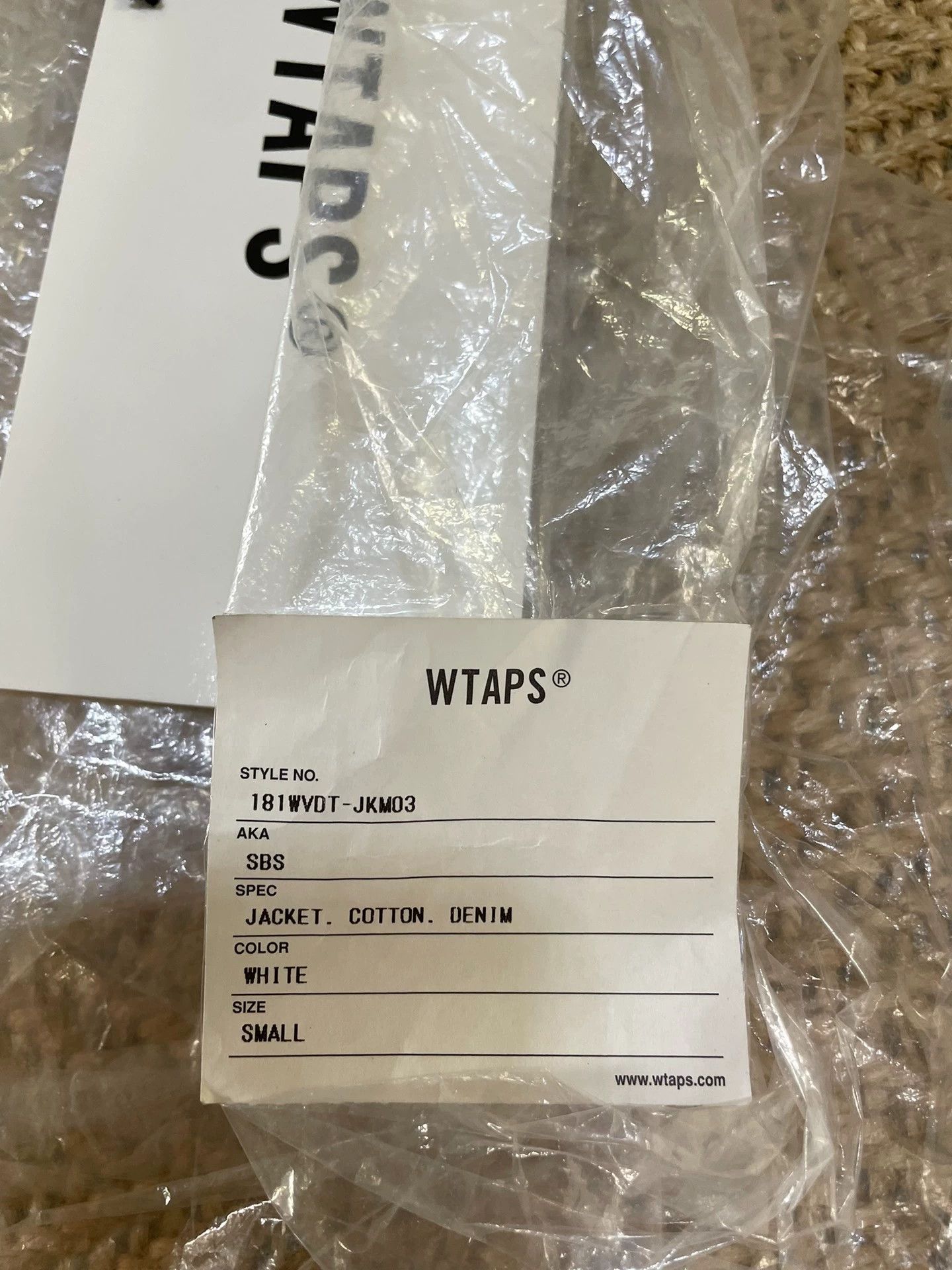 Wtaps WTAPS SBS Denim Hooded Jacket White 2x With Tags & Pouch Size US S / EU 44-46 / 1 - 6 Thumbnail