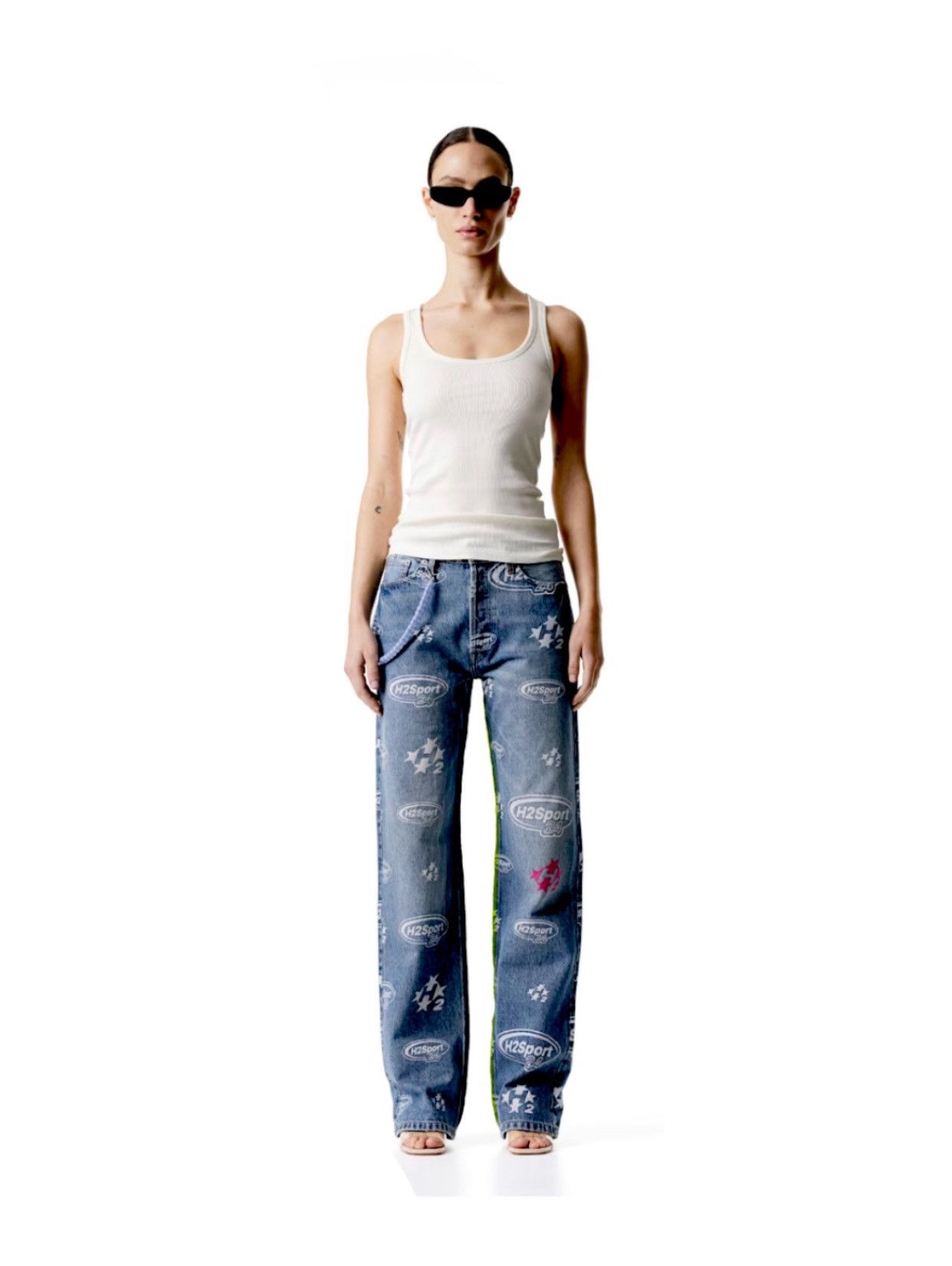 H&M × Heron Preston H2 SPORT LOOSE JEANS Size US 32 / EU 48 - 3 Thumbnail
