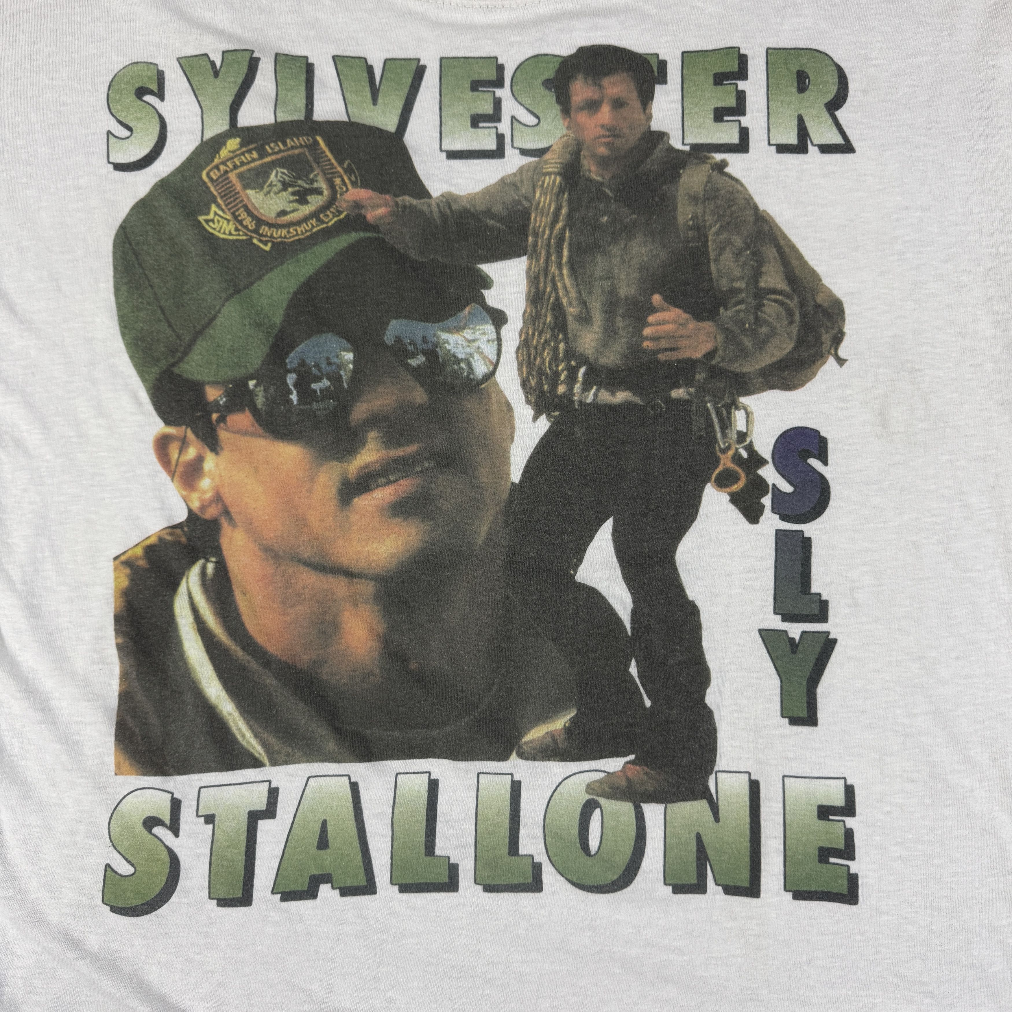 Vintage Vintage 90s Sylvester Stallone Rap Tee Size US XL / EU 56 / 4 - 5 Thumbnail