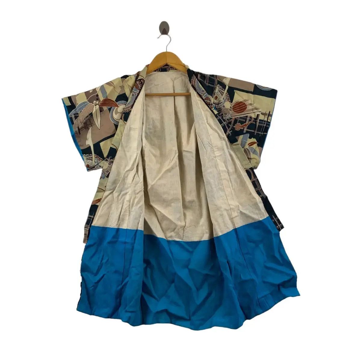 Other Vintage 80’ JAPAN TRADITIONAL AOP Art Kimono Robe Pyjamas Size XXS / US 00 / IT 34 - 4 Thumbnail