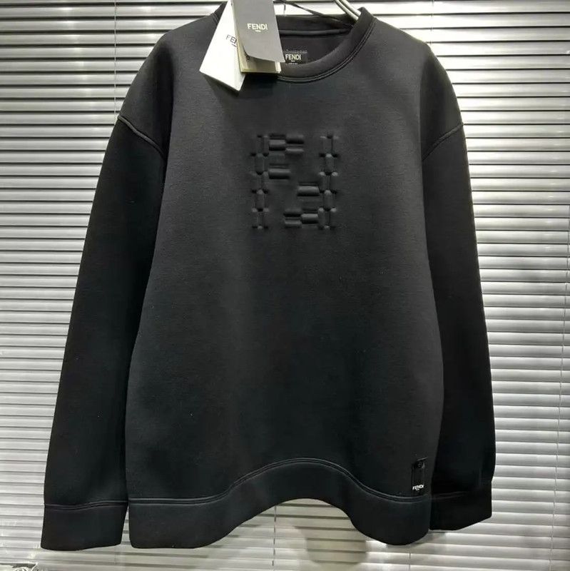 Fendi Fendi Black Modal Men's Sweatshirt 0089 Size US M / EU 48-50 / 2 - 1 Thumbnail