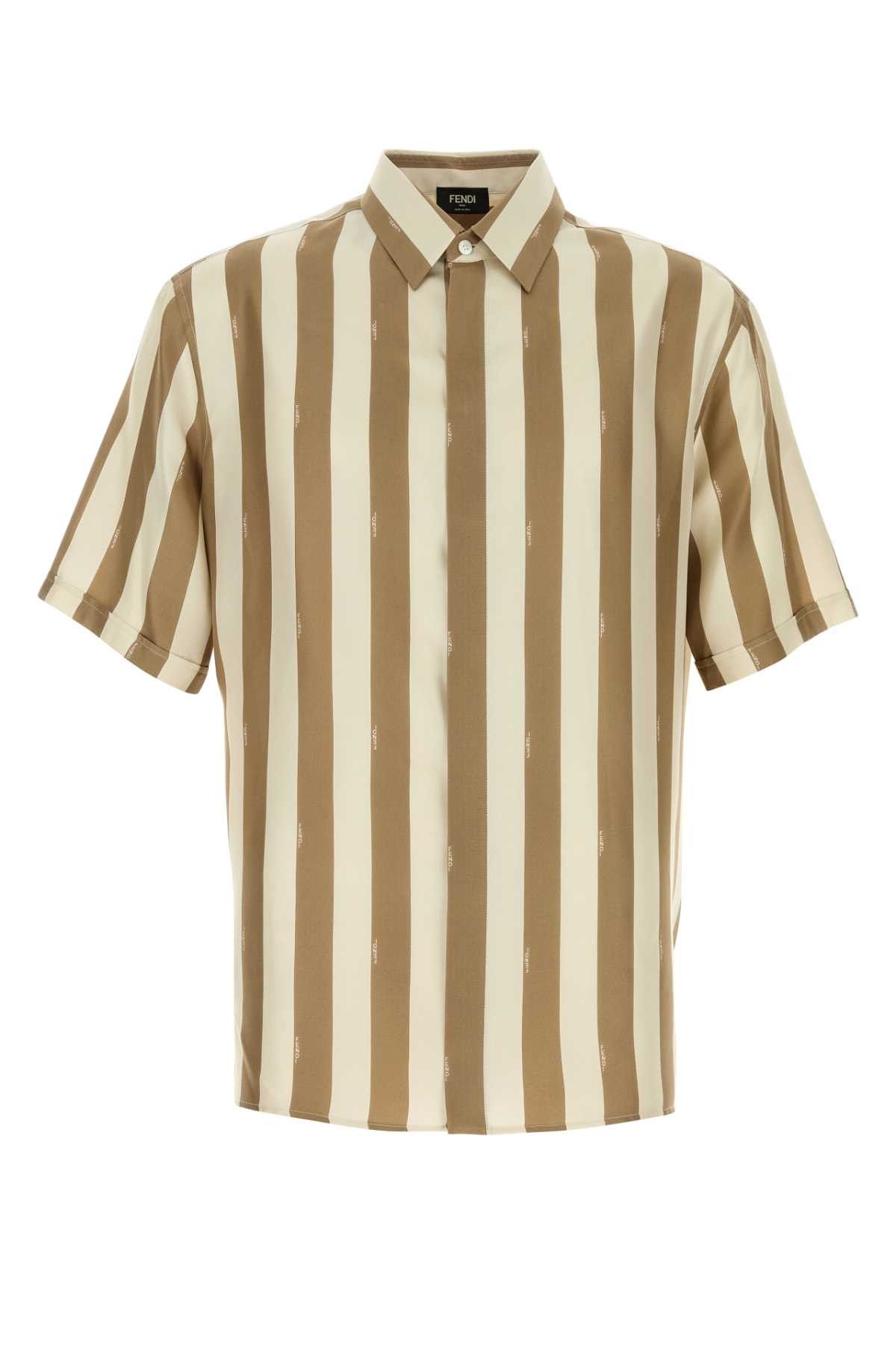 Fendi Printed Silk Shirt Size US XL / EU 56 / 4 - 1 Thumbnail
