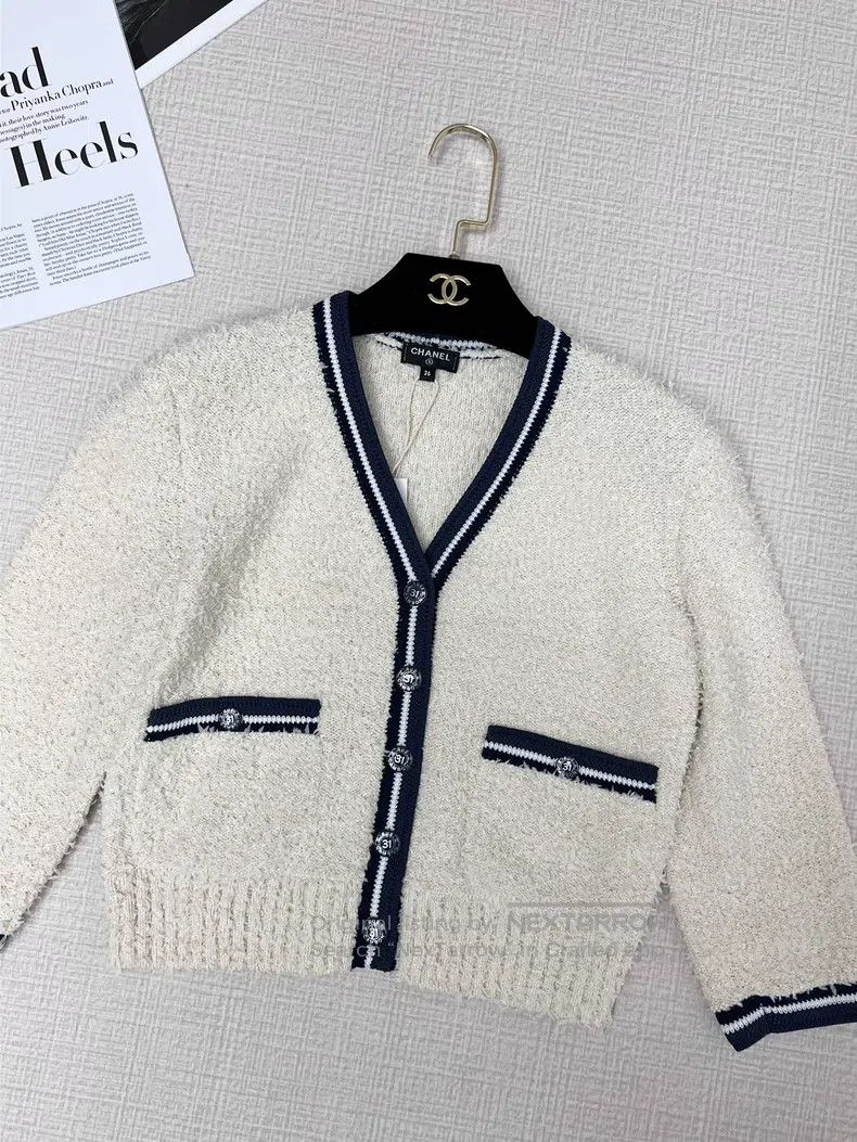 Chanel Chanel Knitted cardigan coat Size XS / US 0-2 / IT 36-38 - 2 Thumbnail