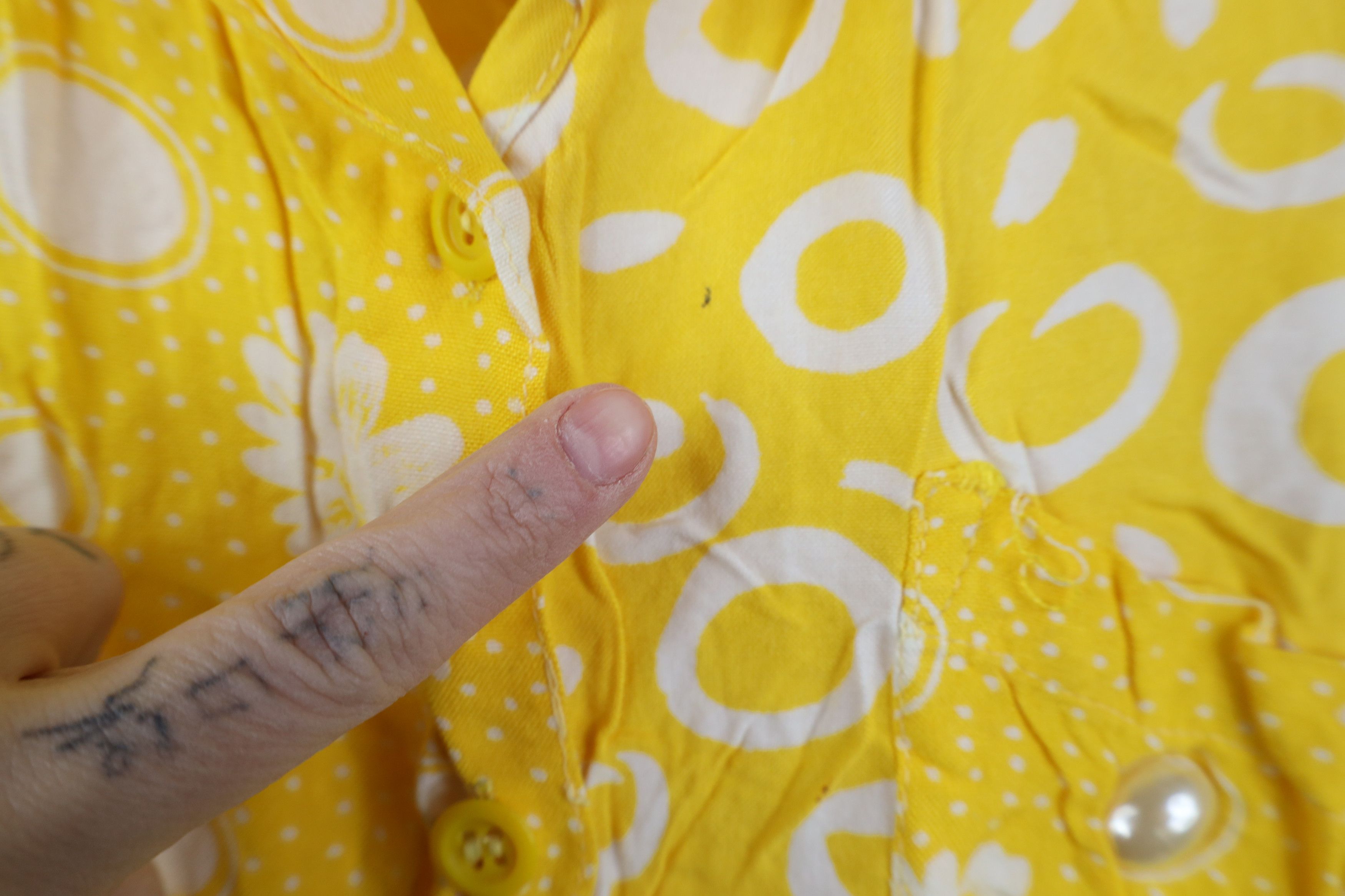 Vintage Vintage 90s Streetwear Gabardine Short Sleeve Button Shirt Size XL / US 12-14 / IT 48-50 - 5 Thumbnail