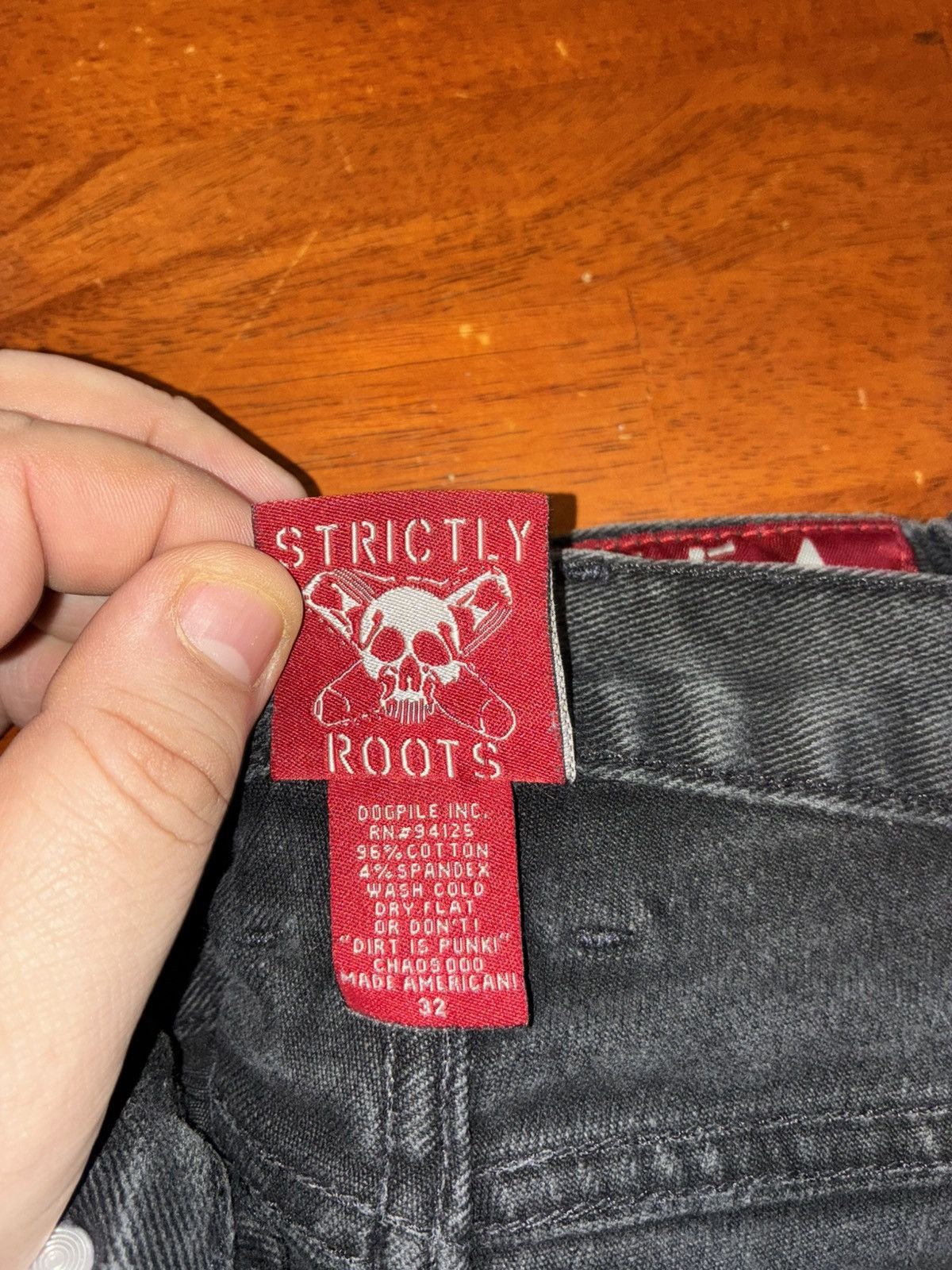 Other Vintage Women's Y2K DogPile Jeans - Black, Size 32 Size 32" / US 10 / IT 46 - 3 Thumbnail