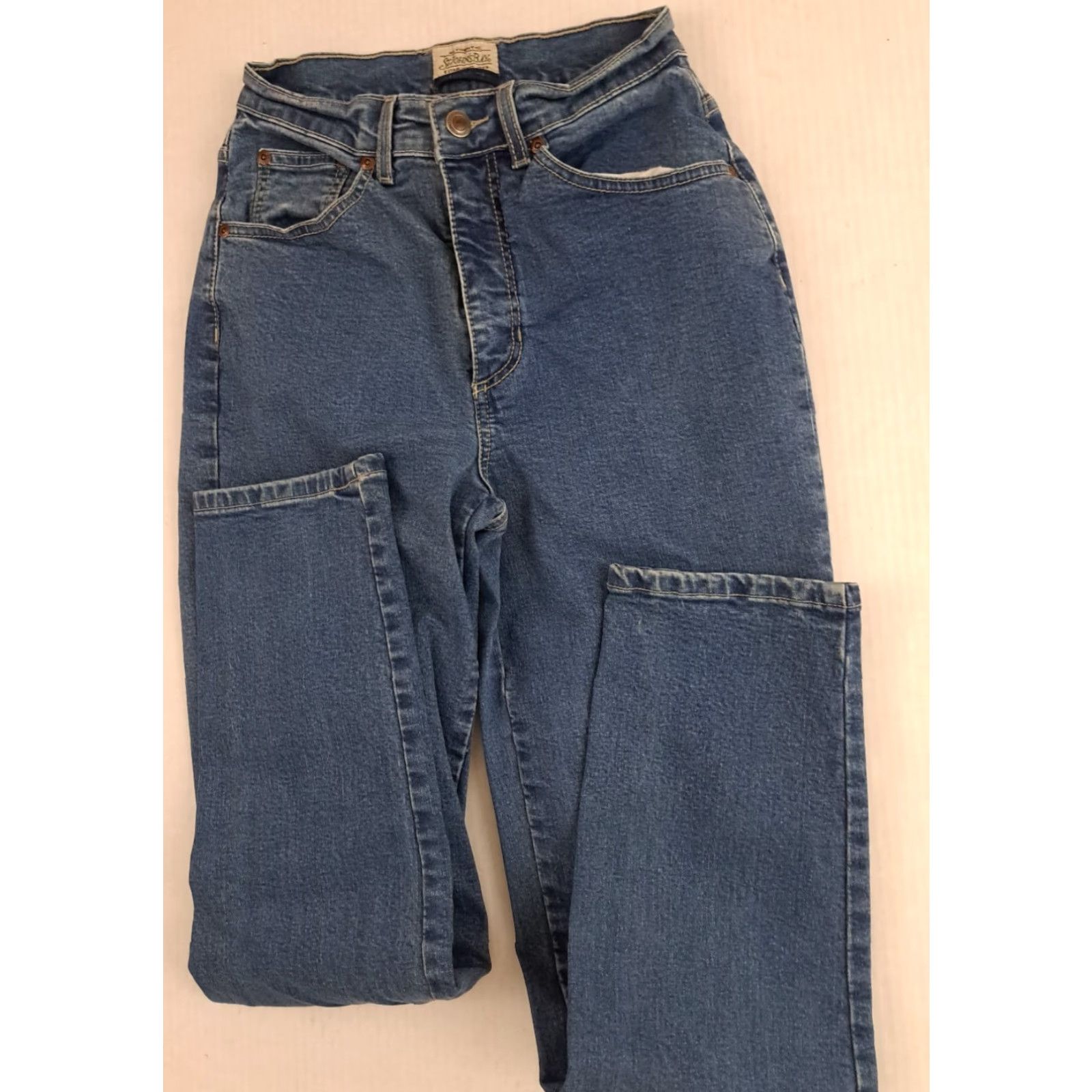 Vintage VINTAGE St. John's Bay Jeans Shirt Denim Blue 4 Petite Womens Girls? Size 27" / US 4 / IT 40 - 4 Thumbnail