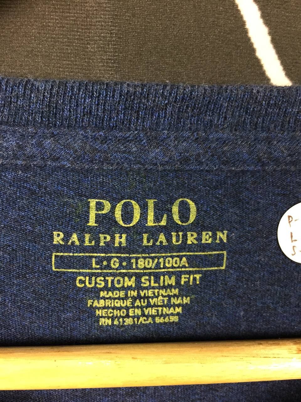 Polo Ralph Lauren Polo Ralph Lauren Small Logo Custom Slim Fit Long Sleeve Tee Size US L / EU 52-54 / 3 - 7 Thumbnail