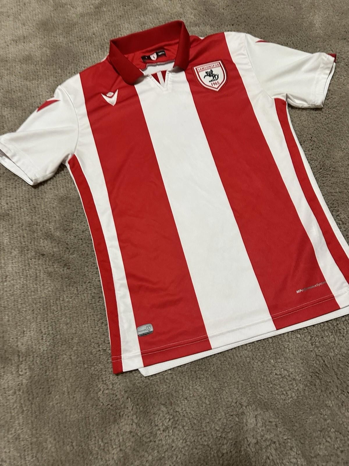 Macron Macron Samsunspor 2019/20 Home Football Shirt Soccer Jersey Size US S / EU 44-46 / 1 - 2 Thumbnail
