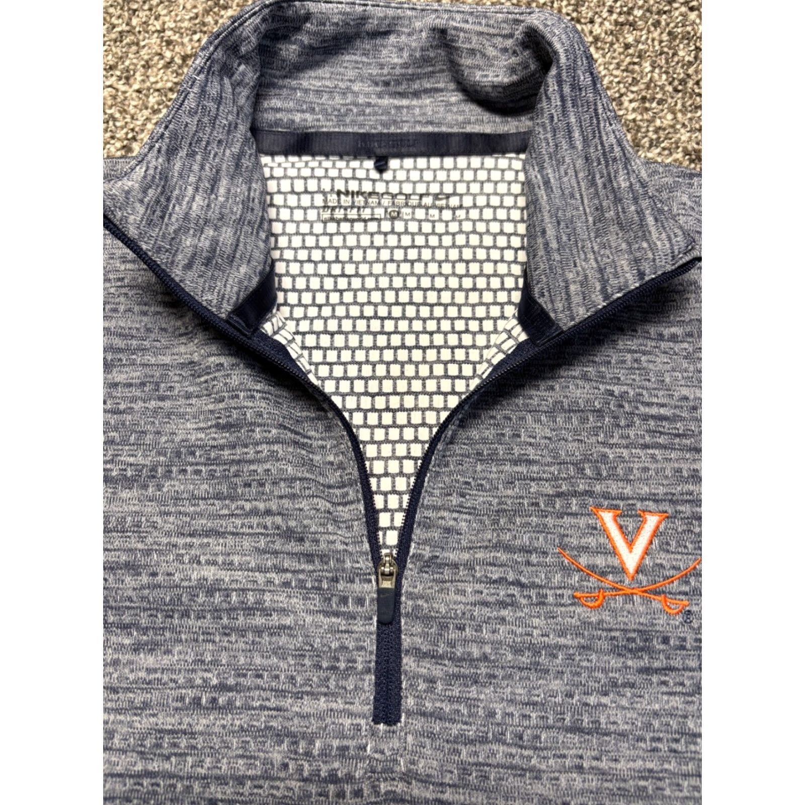 Nike Nike Virginia Cavaliers 1/4 Zip Sweater Womens M Gray Pullover Shirt Active Golf GW2018 Size M / US 6-8 / IT 42-44 - 2 Thumbnail