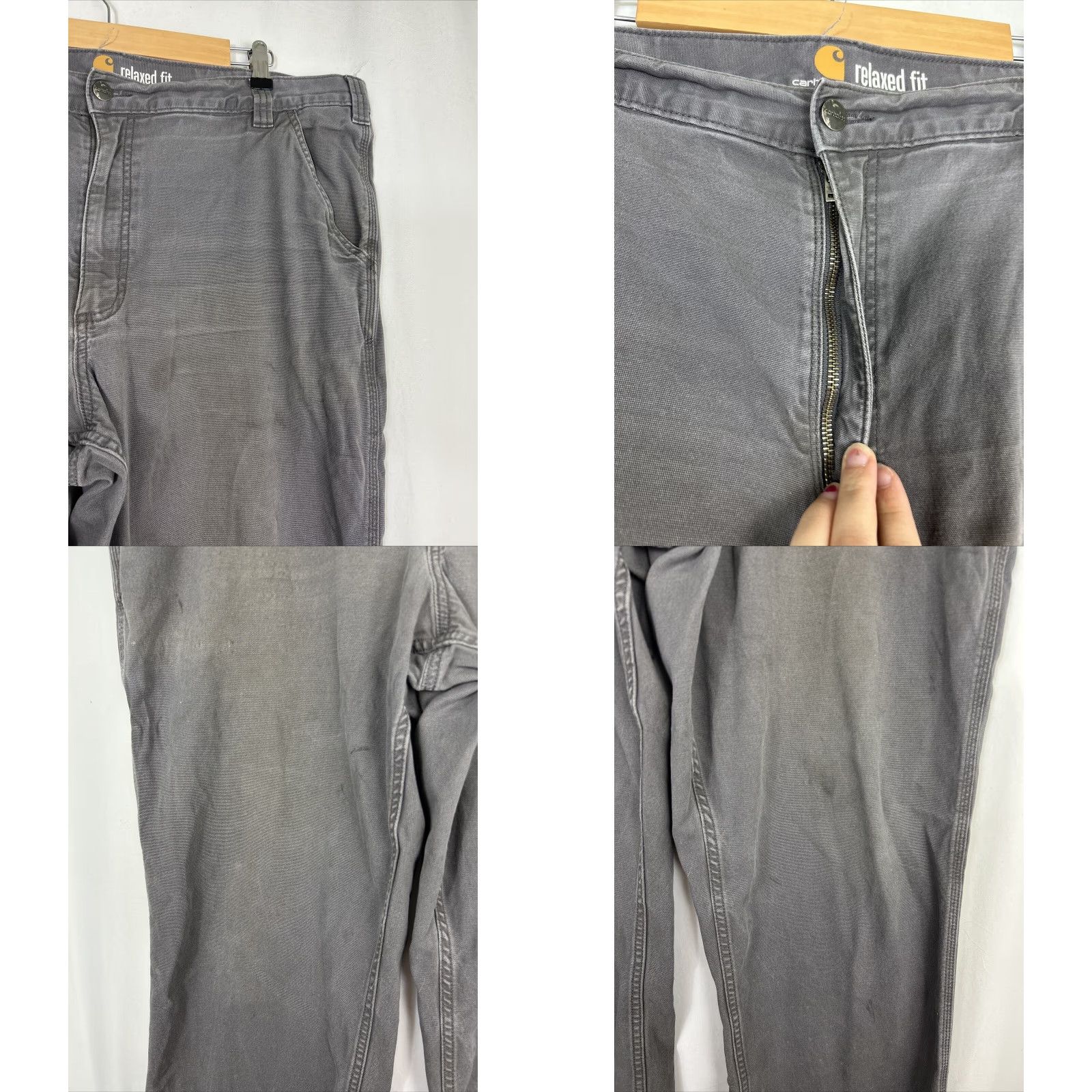 Carhartt Carhartt Relaxed Fit Pants 42x31 Gray Carpenter Work Stains Men Mens Regular Size US 42 / EU 58 - 8 Thumbnail