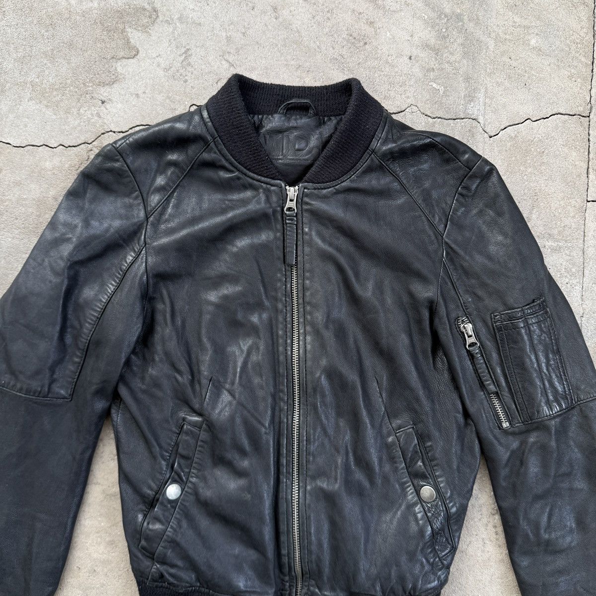 MDK MDK Sheep Leather Bomber Jacket Size XS / US 0-2 / IT 36-38 - 2 Thumbnail